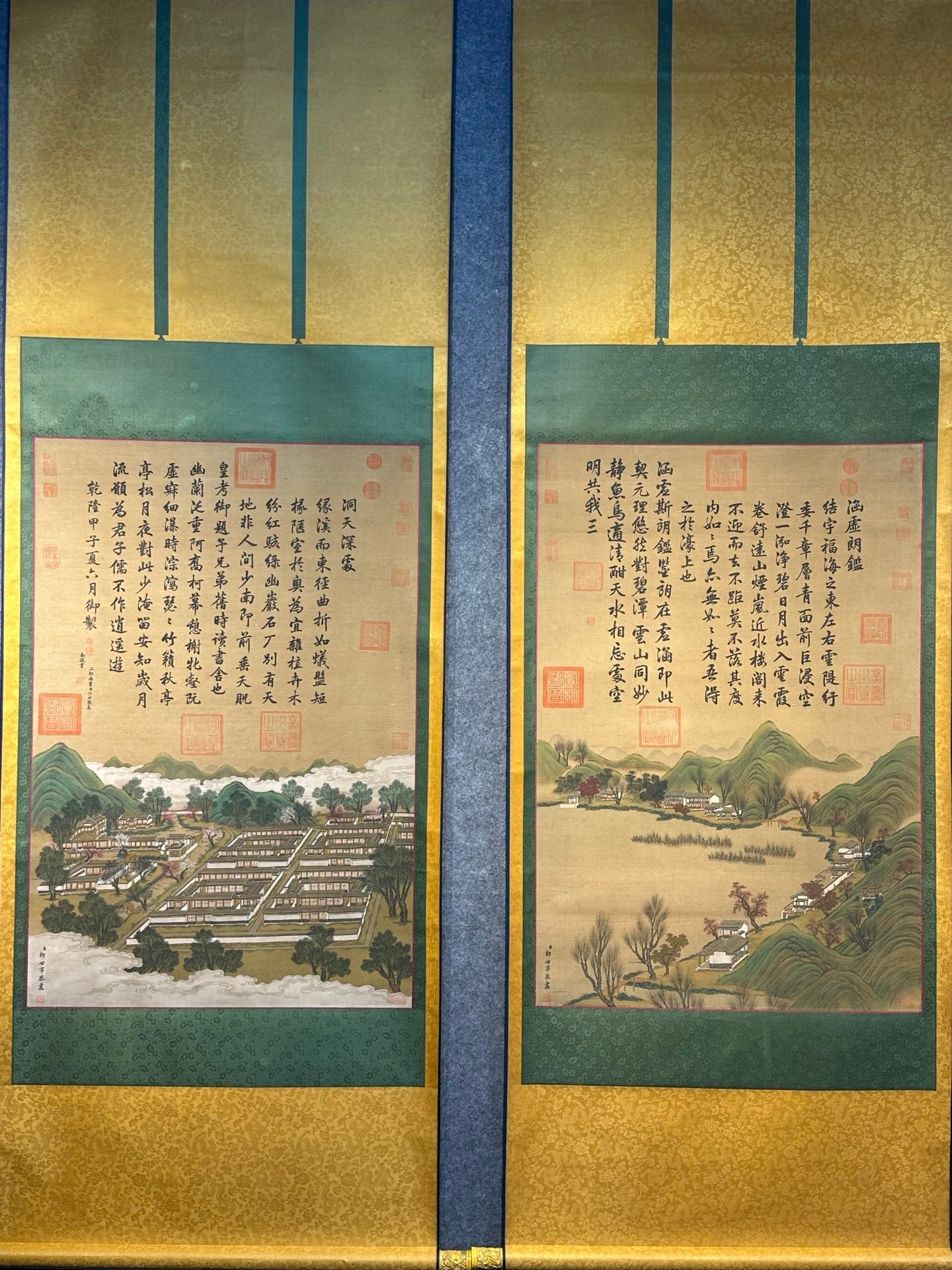 Chinese scroll painting Giuseppe