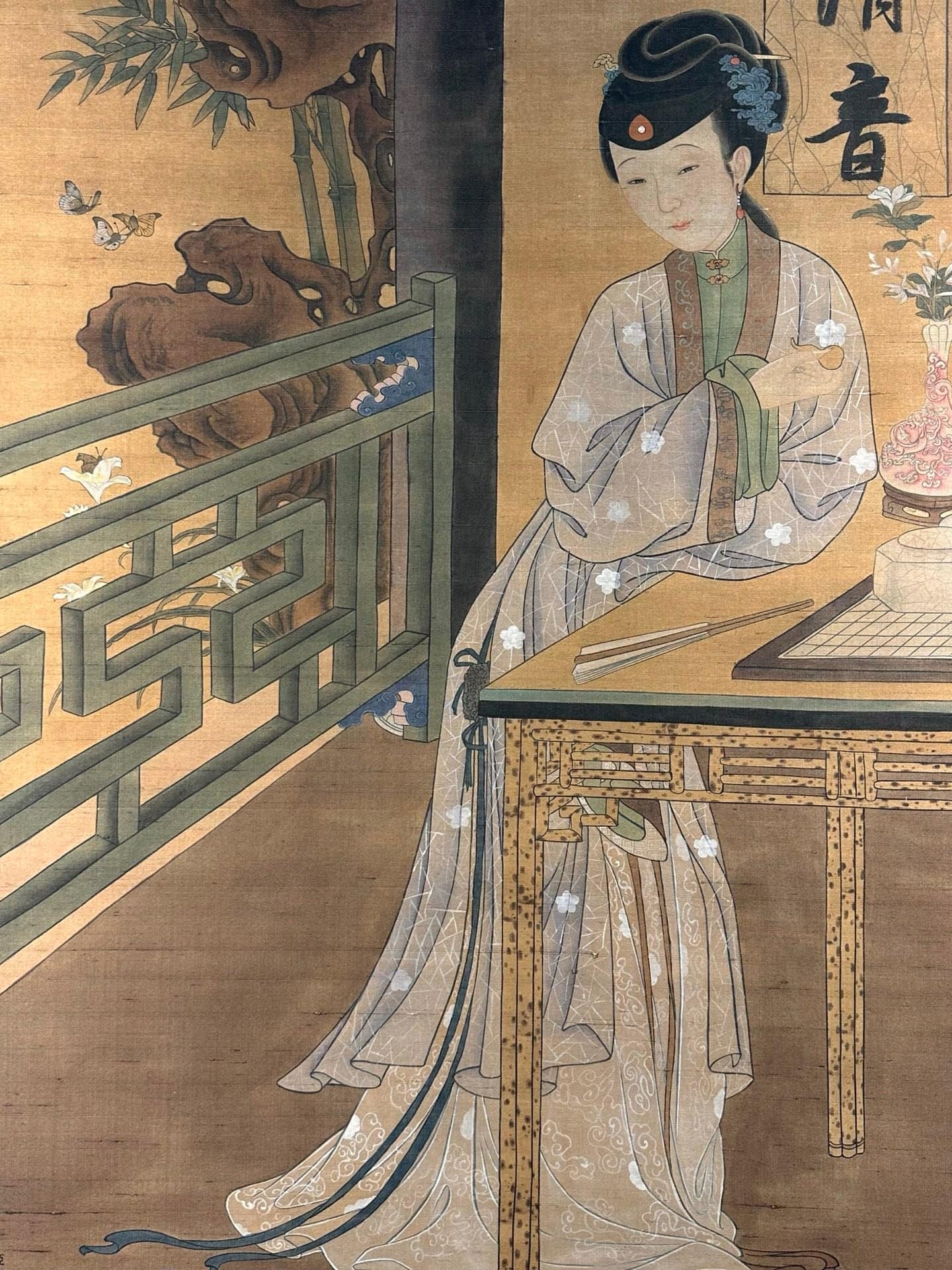Chinese scroll painting Giuseppe