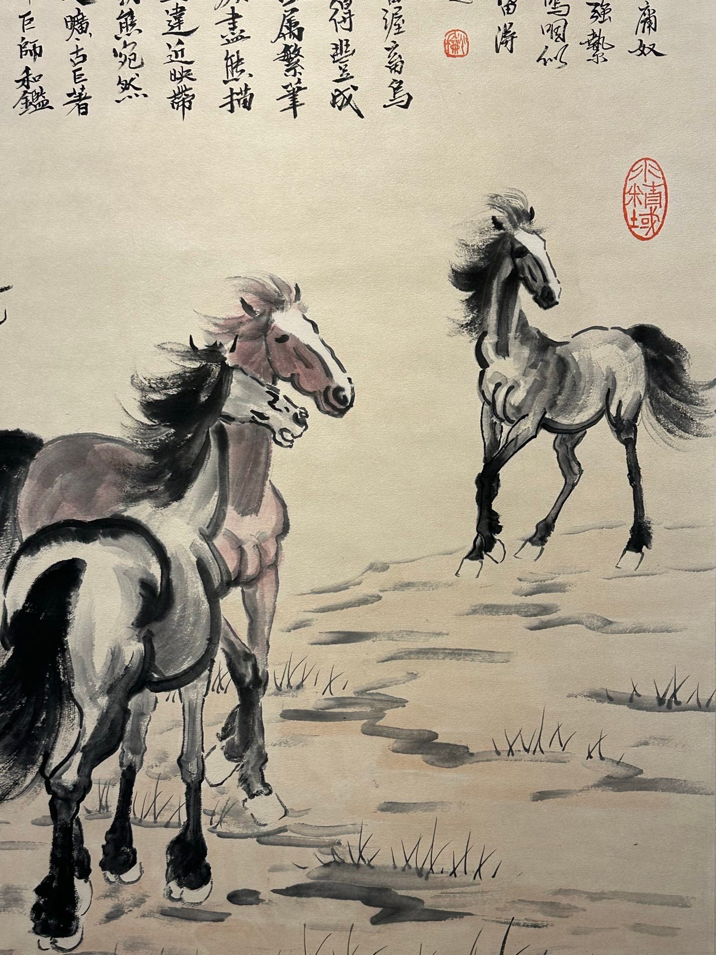Chinese scroll painting Xu Beihong
