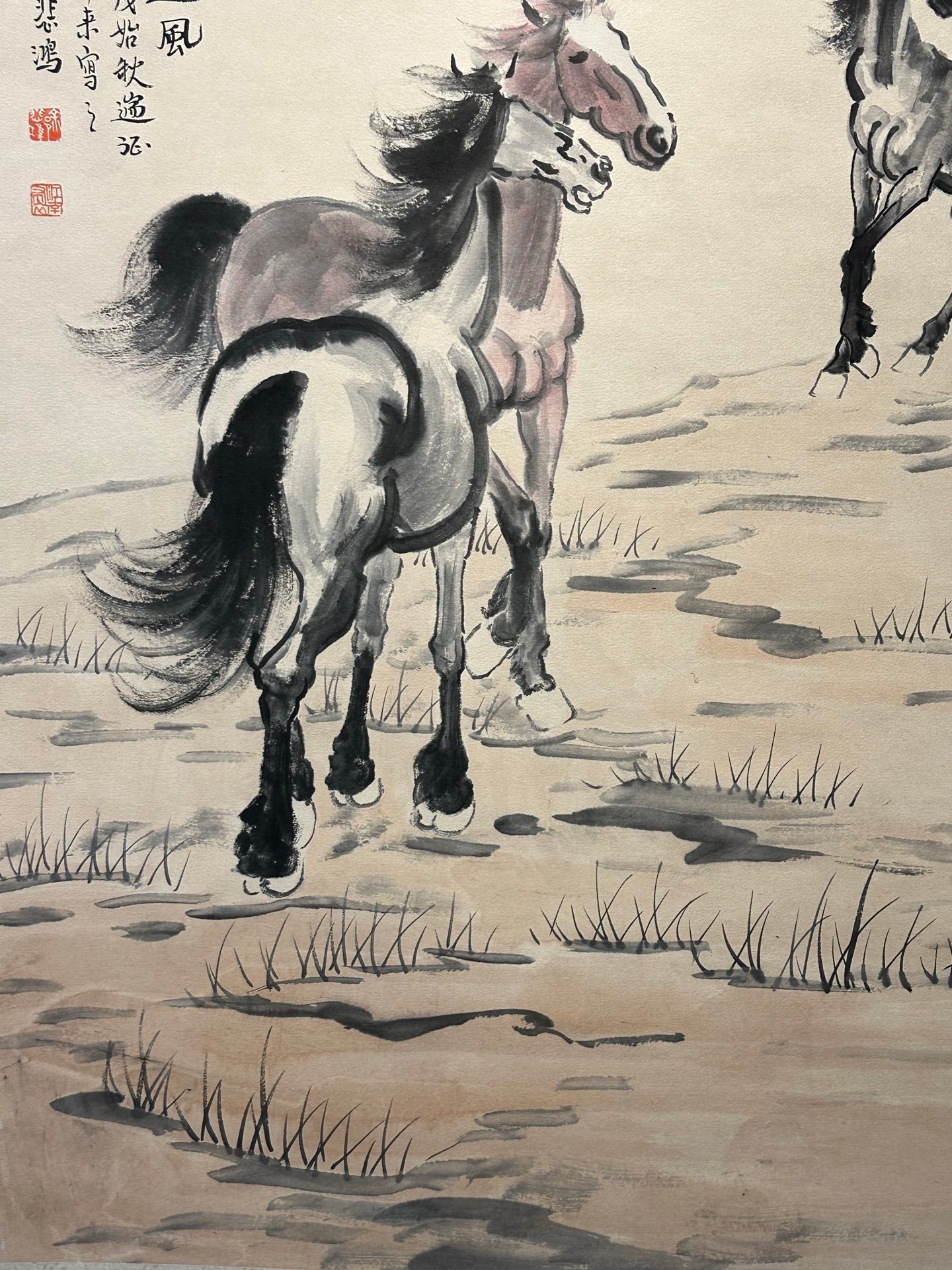 Chinese scroll painting Xu Beihong
