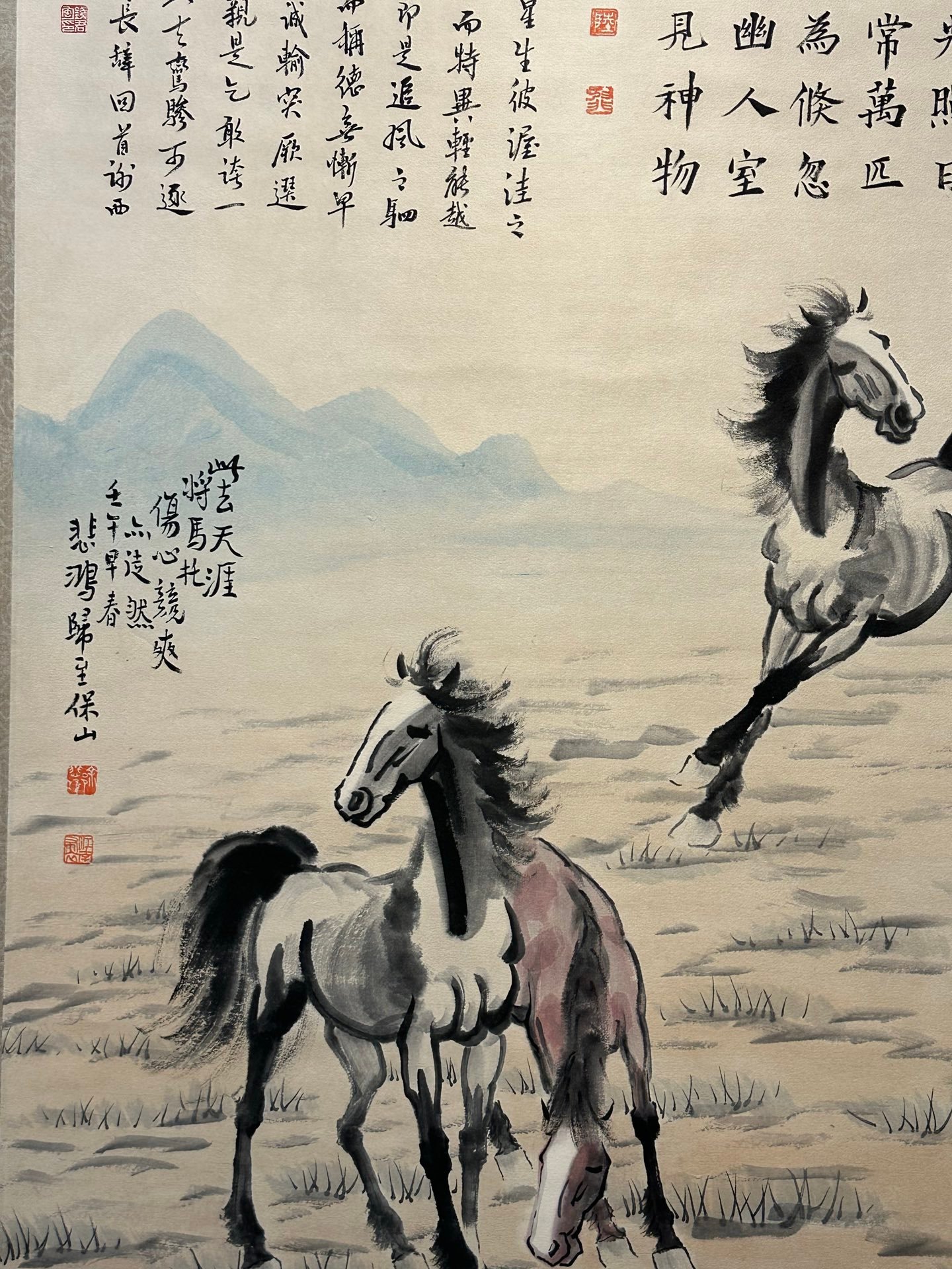 Chinese scroll painting Xu Beihong