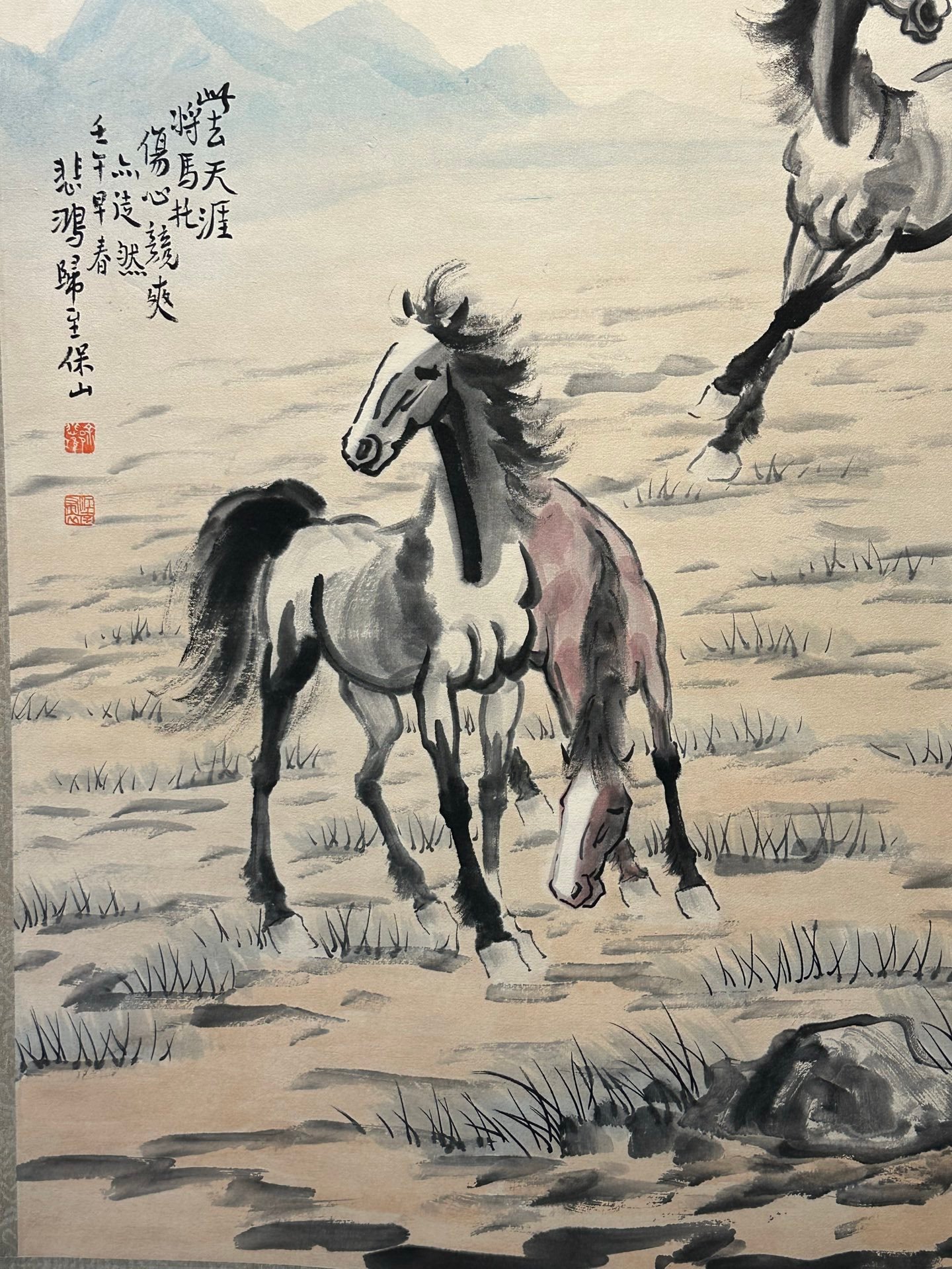 Chinese scroll painting Xu Beihong