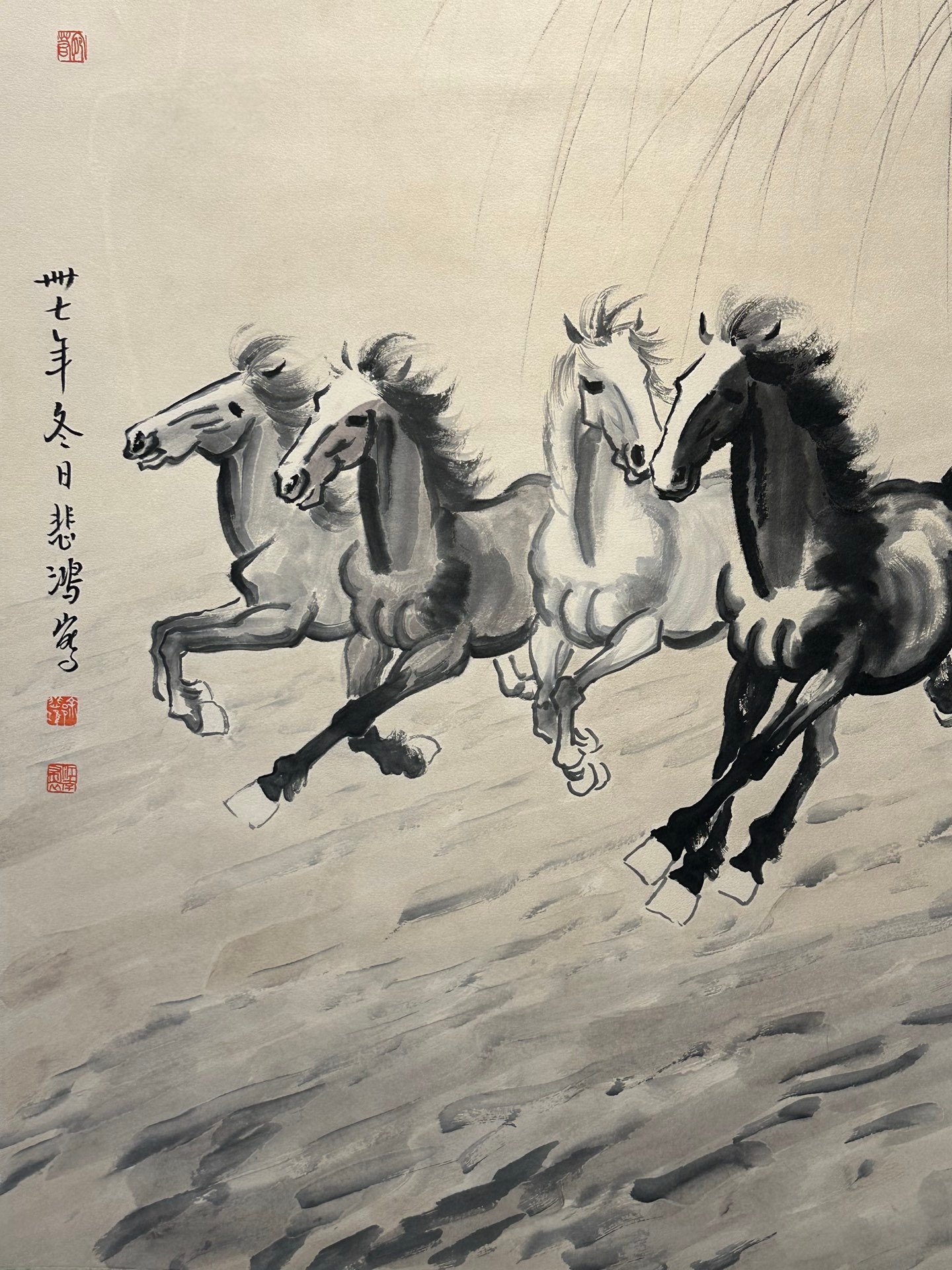 Chinese scroll painting Xu Beihong