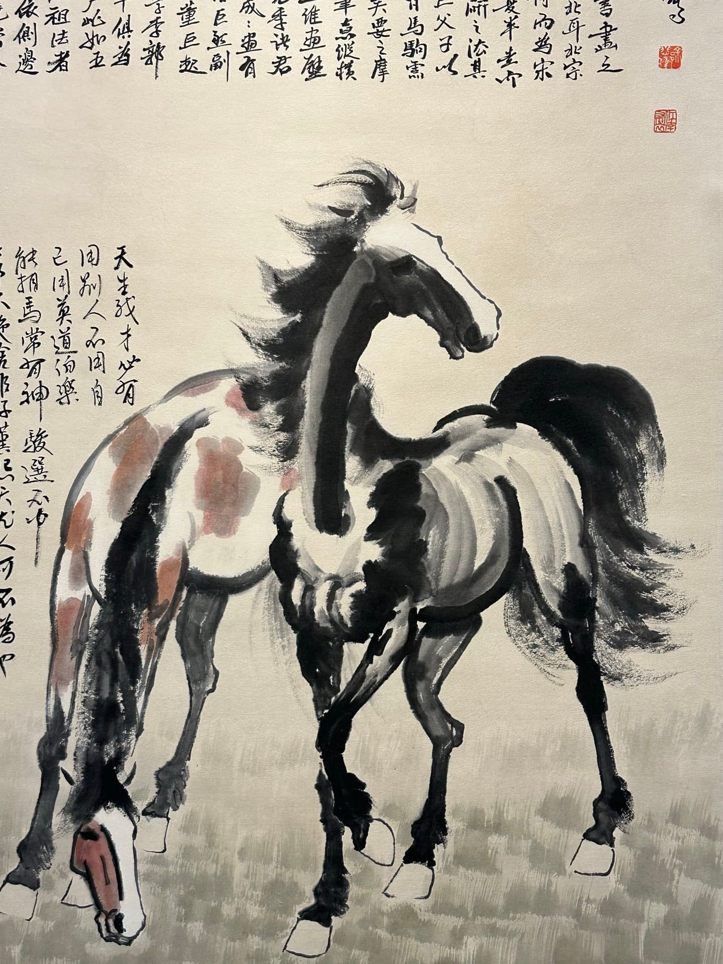 Chinese scroll painting Xu Beihong