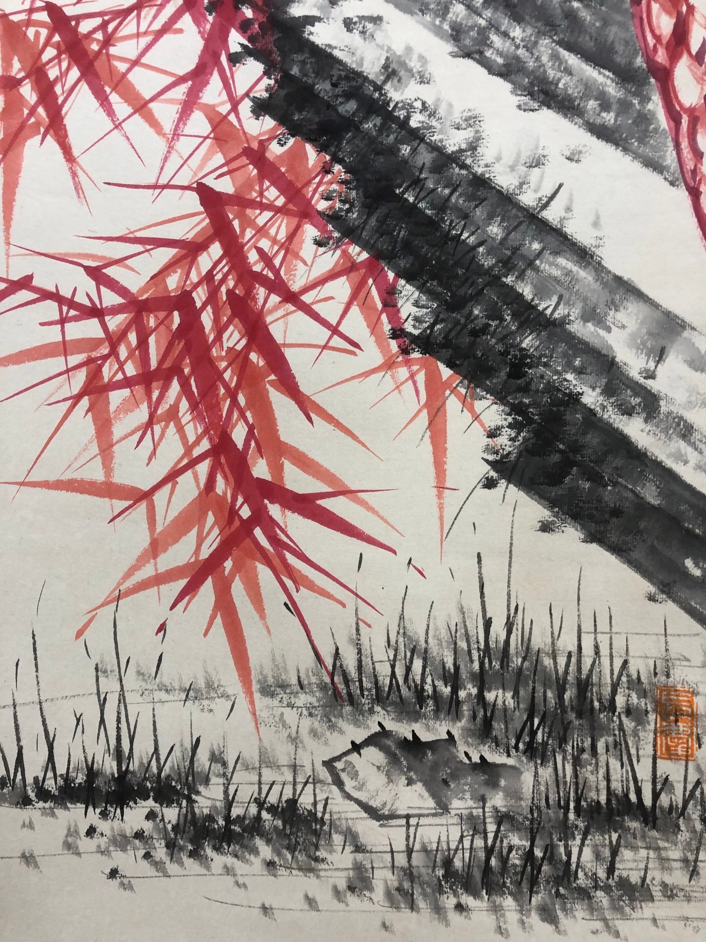 Chinese scroll painting Gioro Qigong