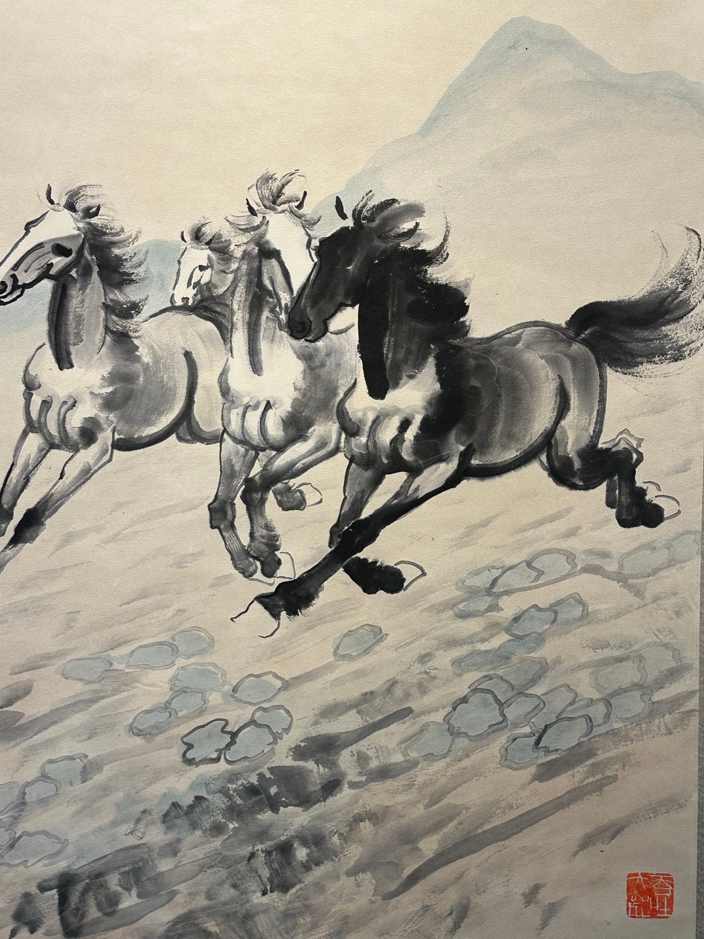 Chinese scroll painting Xu Beihong