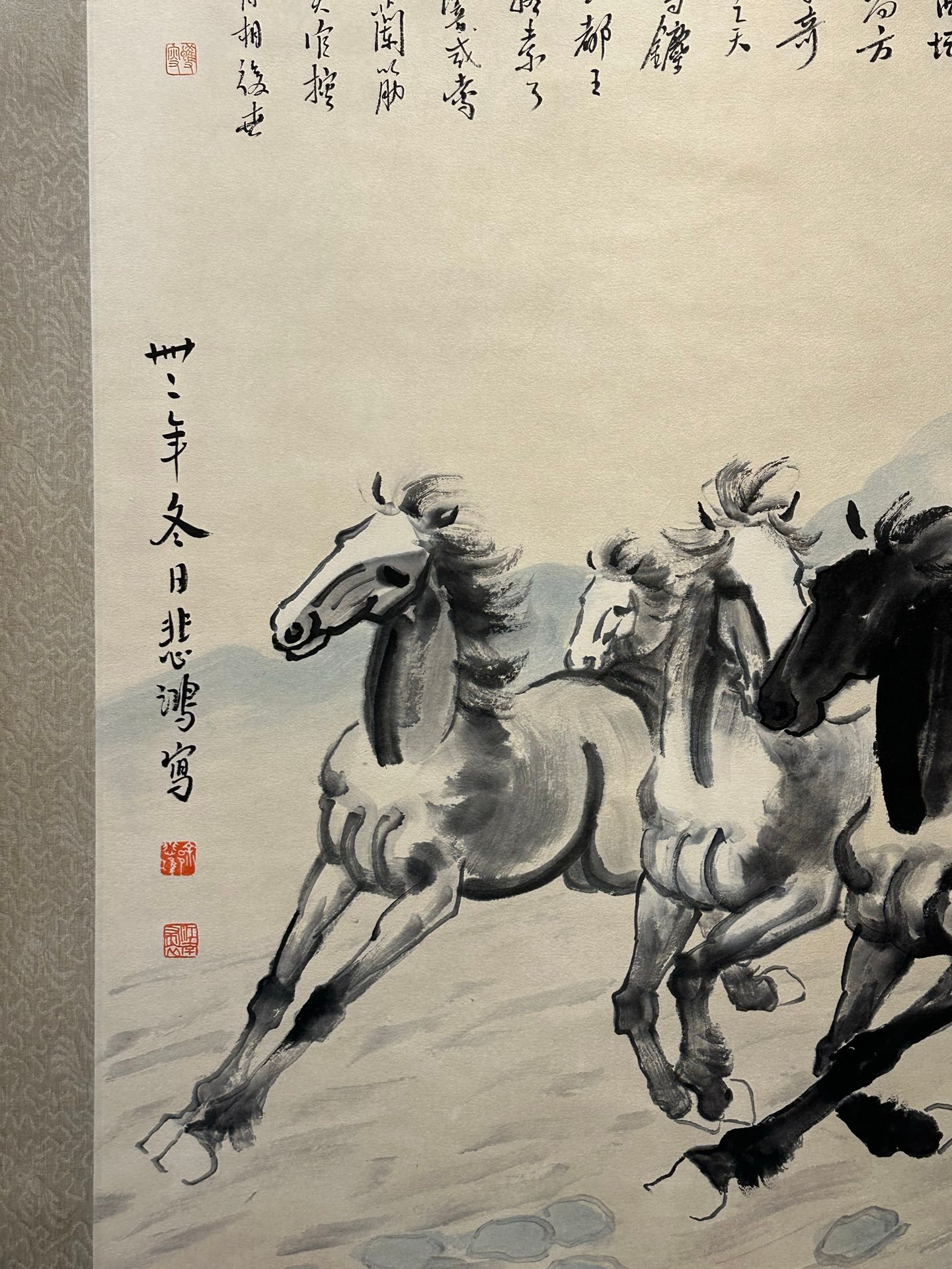 Chinese scroll painting Xu Beihong