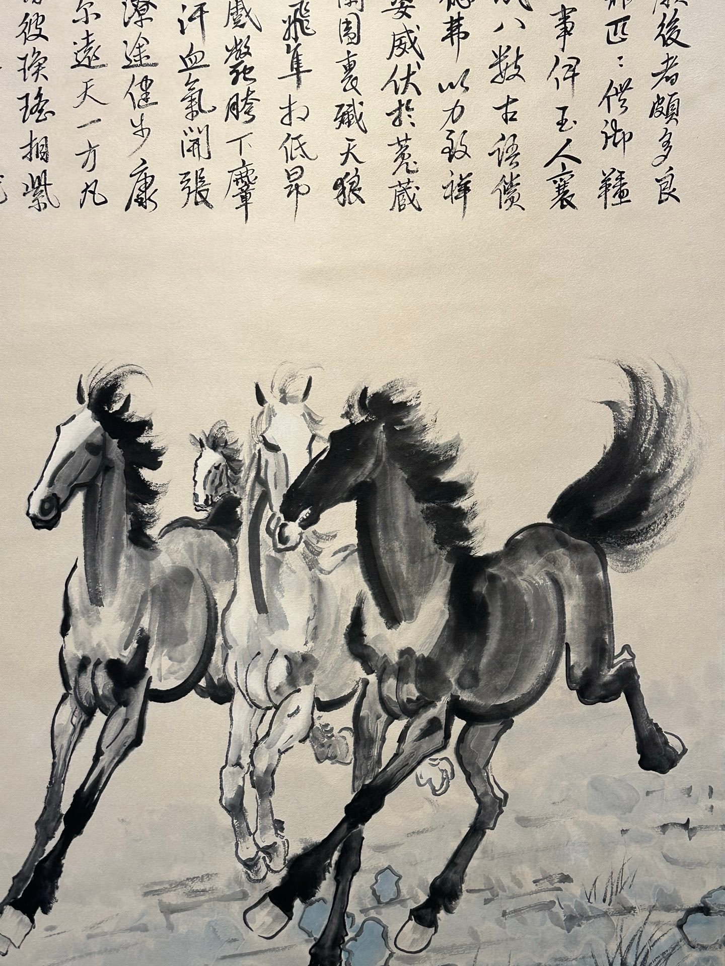 Chinese scroll painting Xu Beihong