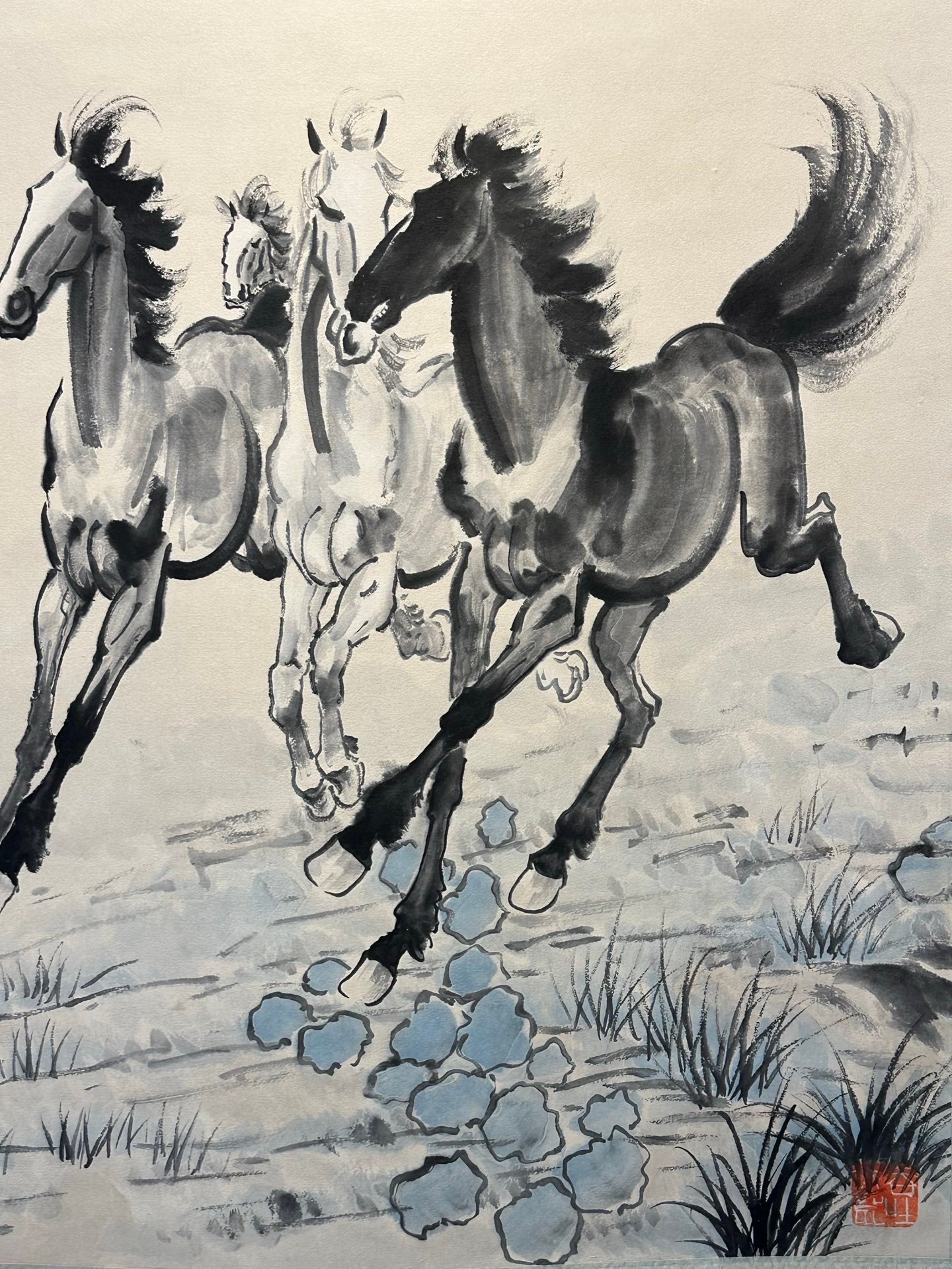 Chinese scroll painting Xu Beihong