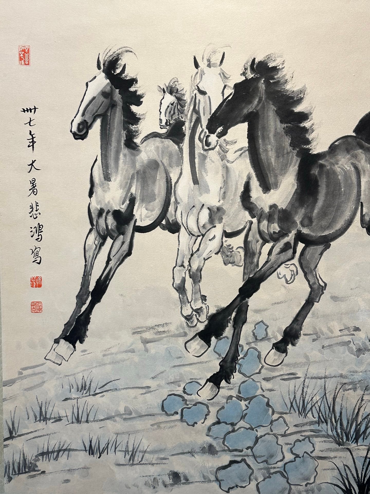 Chinese scroll painting Xu Beihong