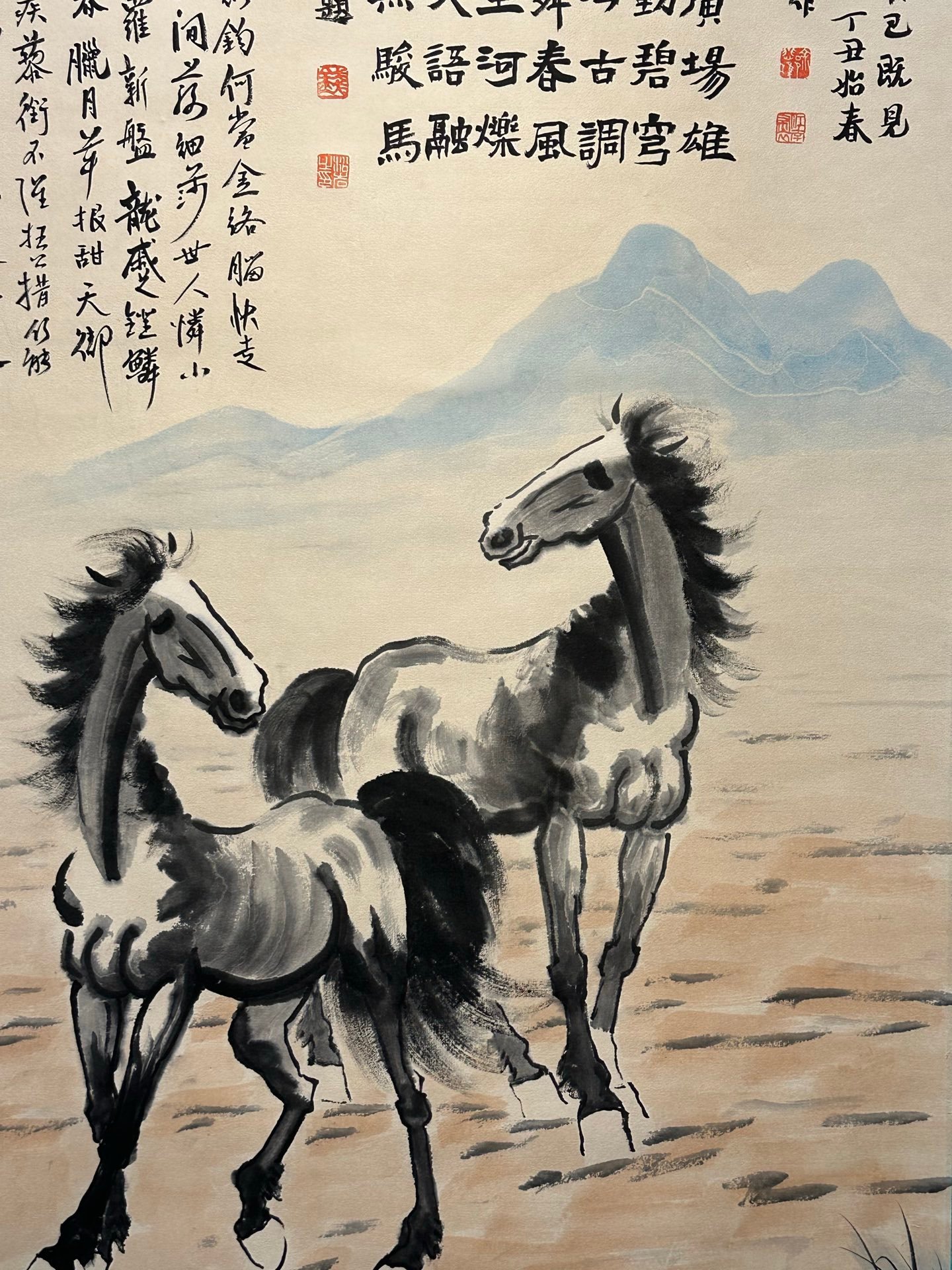 Chinese scroll painting Xu Beihong