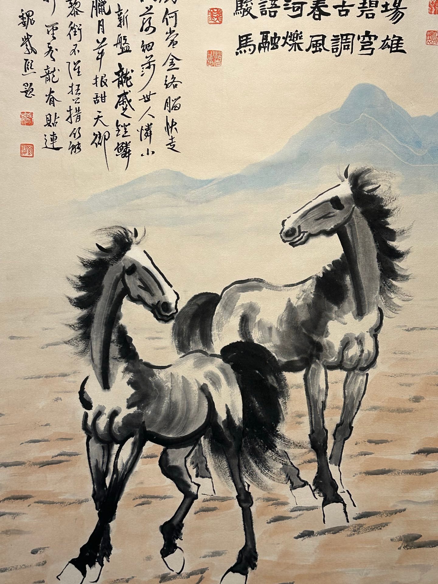 Chinese scroll painting Xu Beihong
