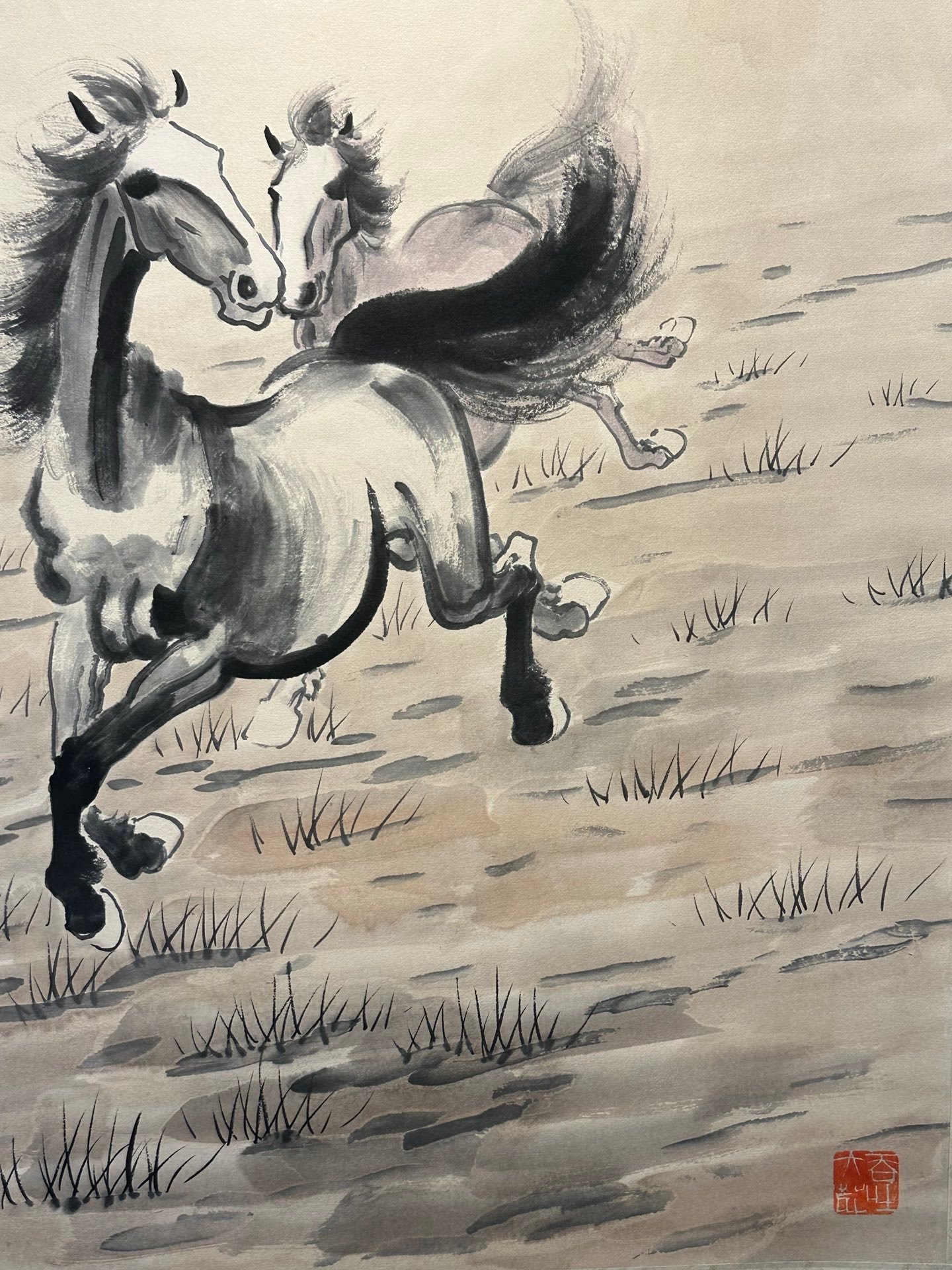 Chinese scroll painting Xu Beihong
