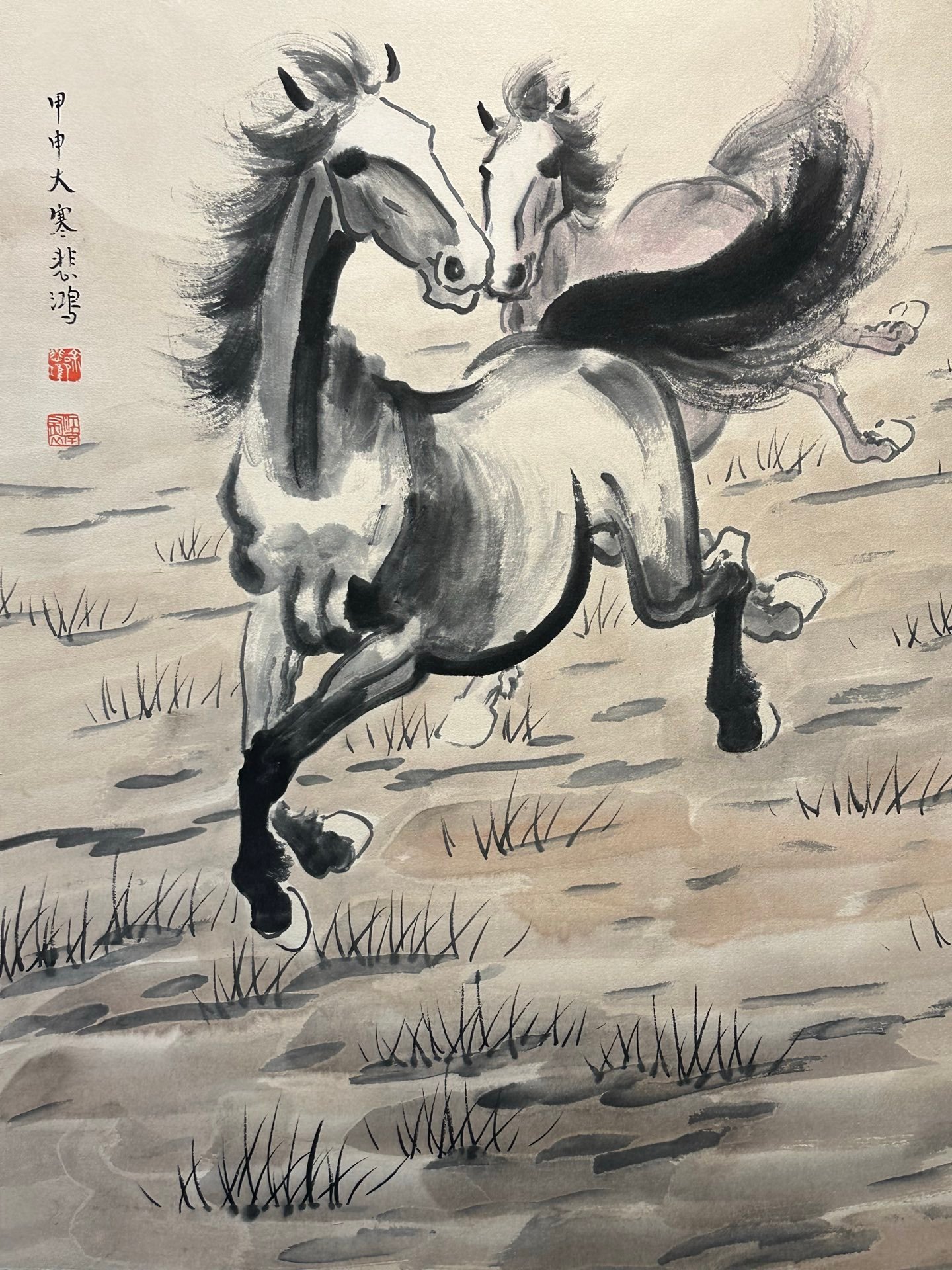 Chinese scroll painting Xu Beihong