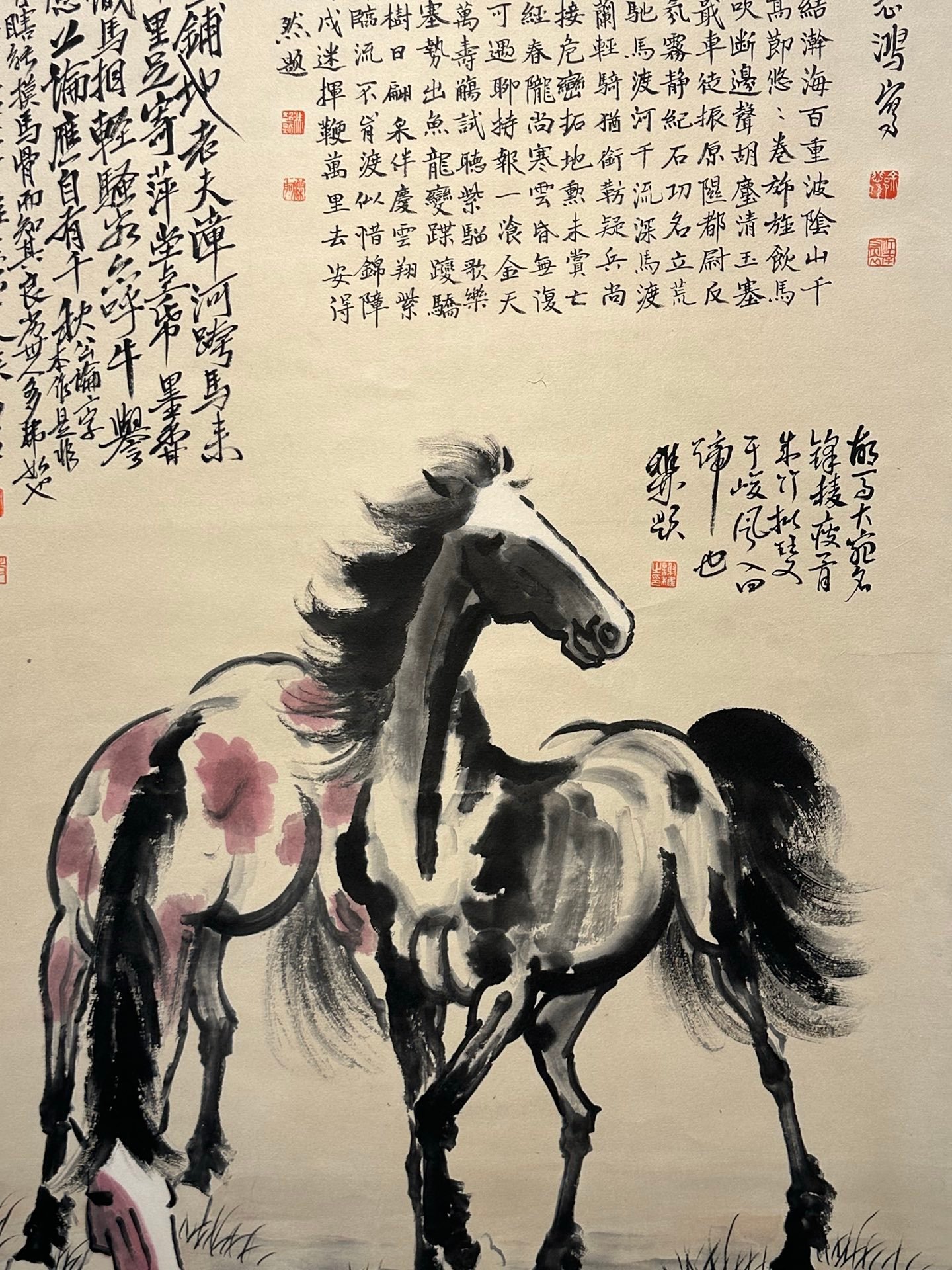 Chinese scroll painting Xu Beihong