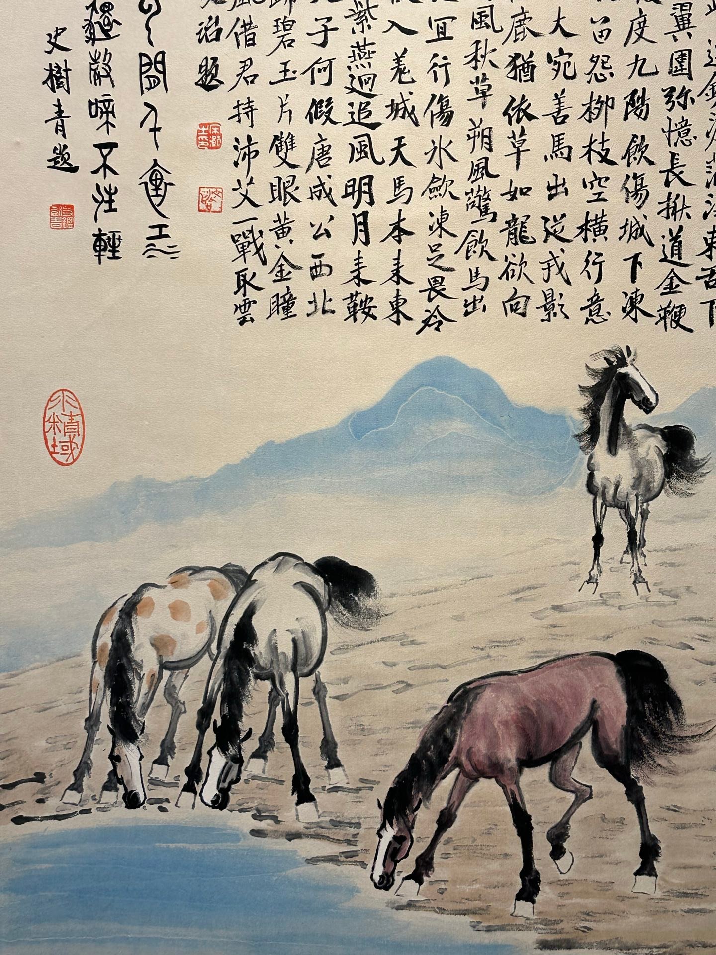 Chinese scroll painting Xu Beihong