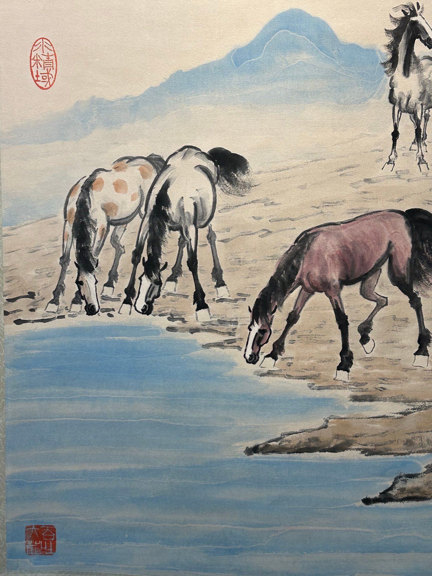 Chinese scroll painting Xu Beihong