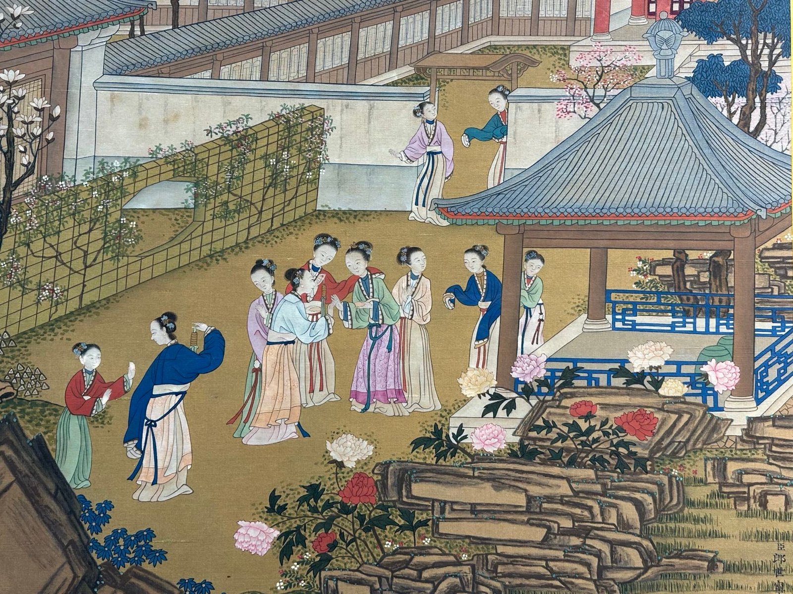 Chinese scroll painting Giuseppe
