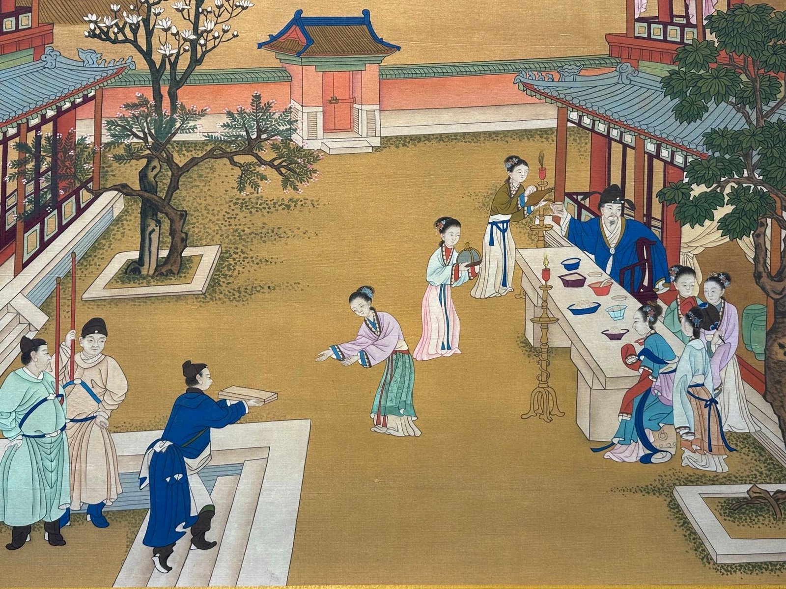 Chinese scroll painting Giuseppe