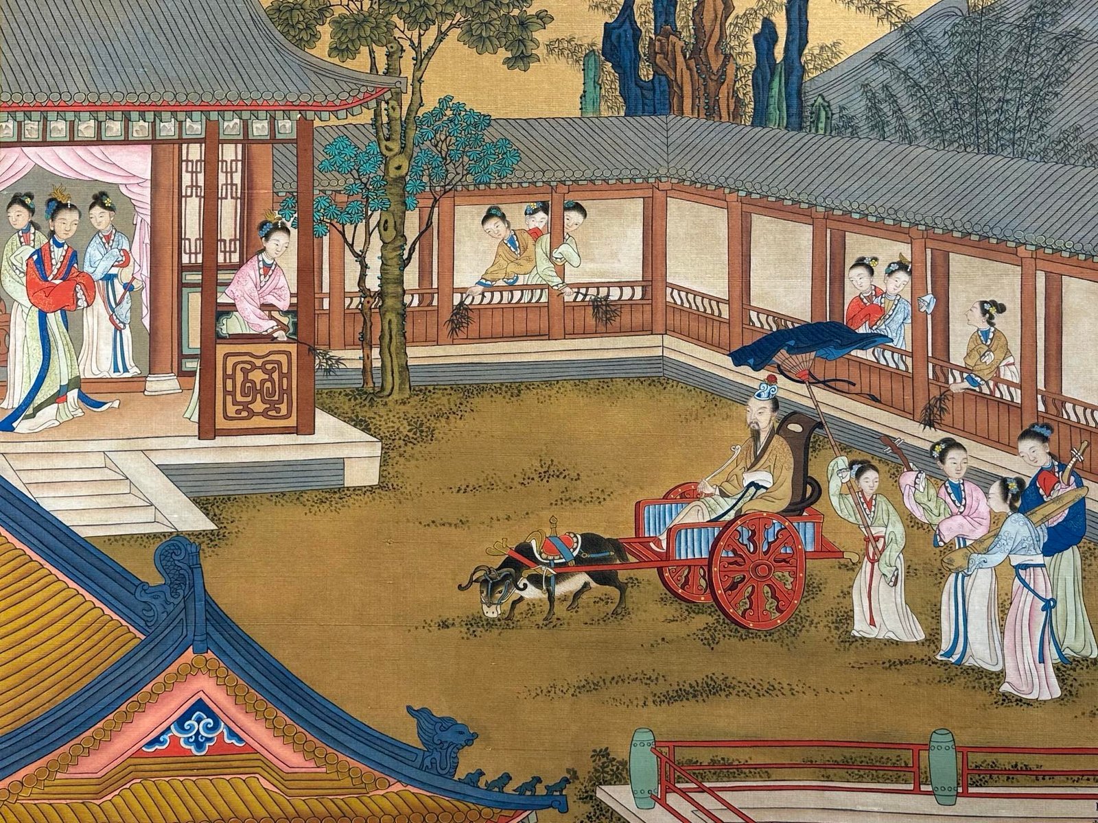 Chinese scroll painting Giuseppe