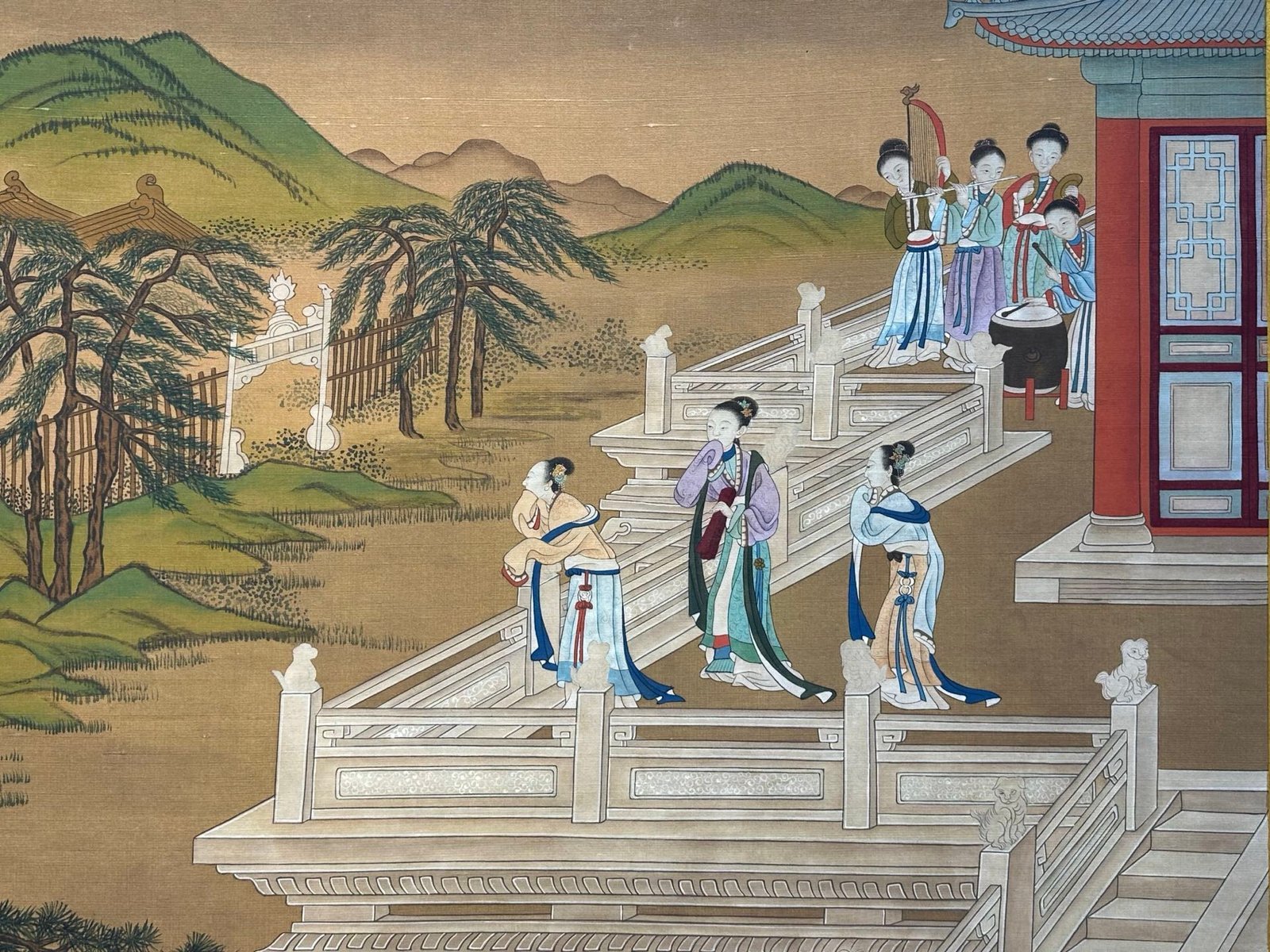 Chinese scroll painting Giuseppe