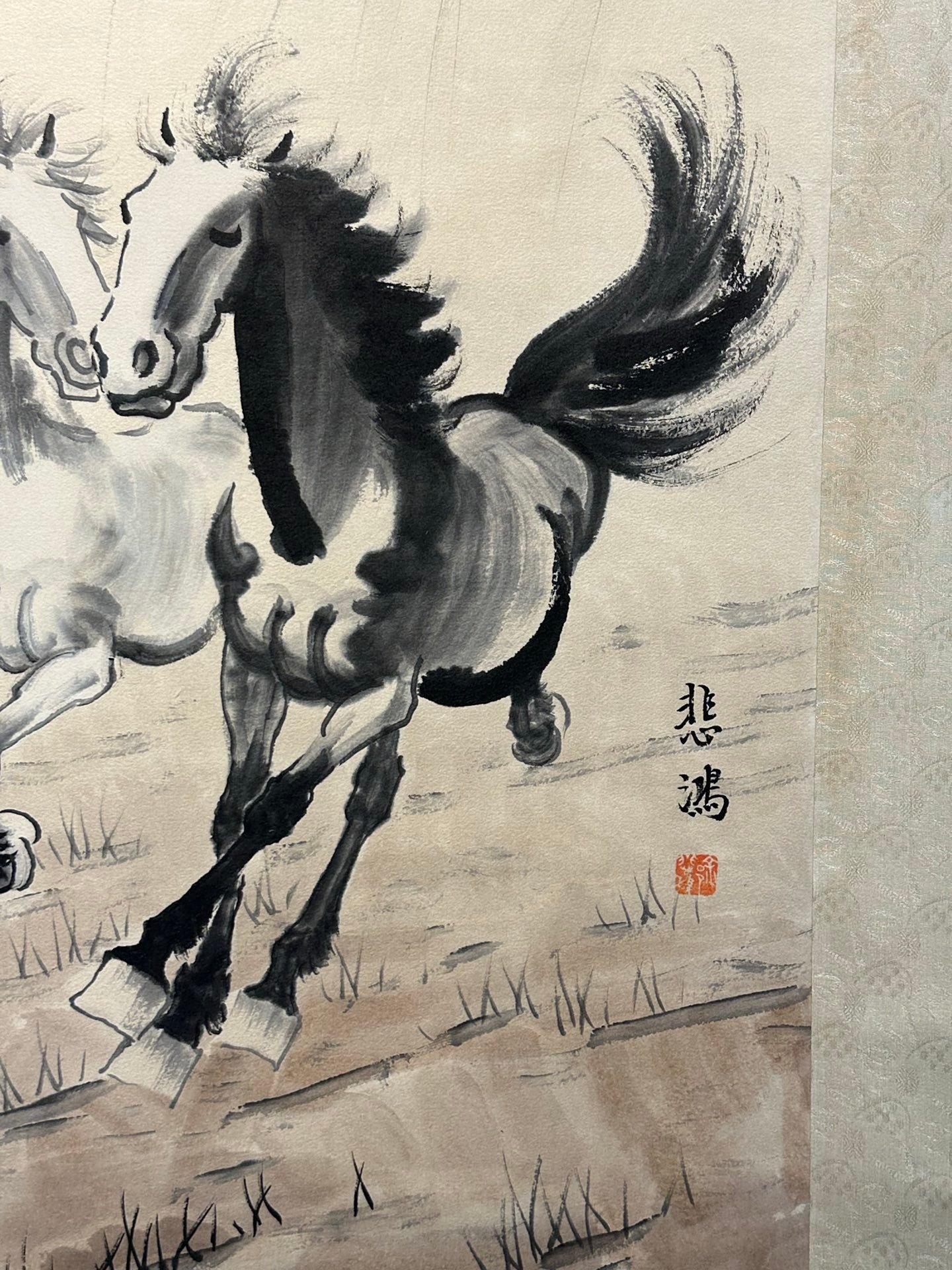 Chinese scroll painting Xu Beihong