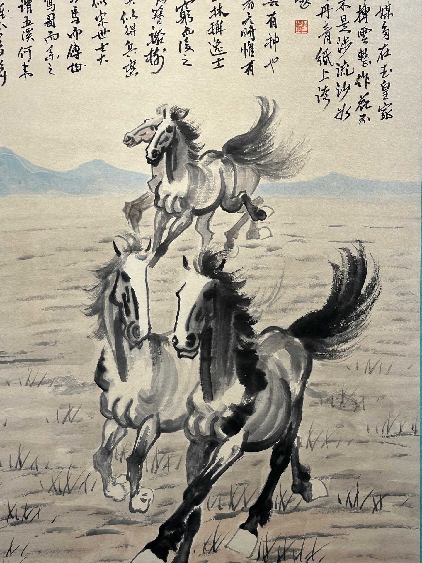 Chinese scroll painting Xu Beihong