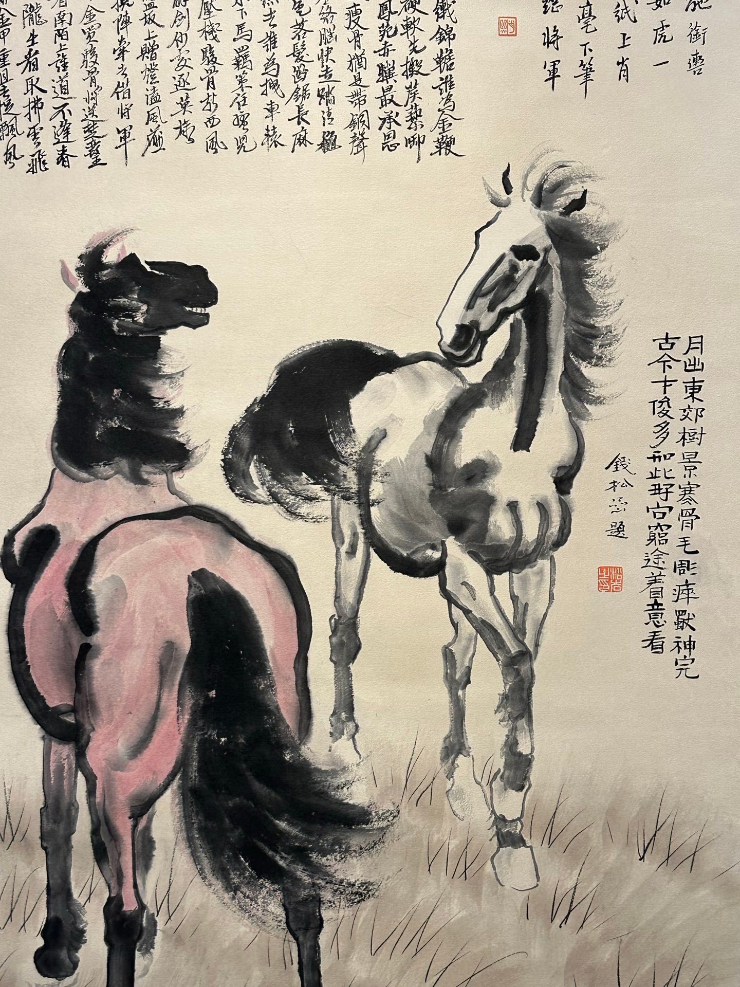 Chinese scroll painting Xu Beihong