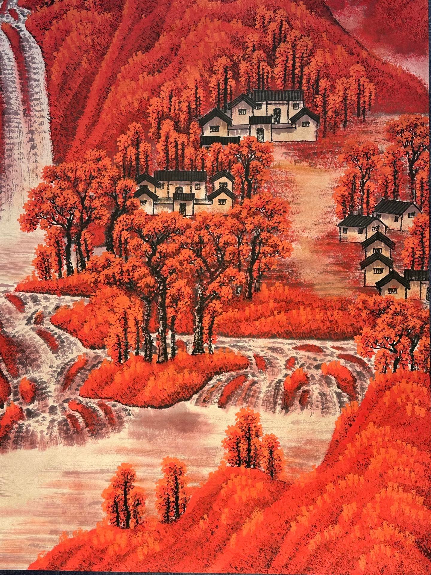 Chinese scroll painting Li Keran