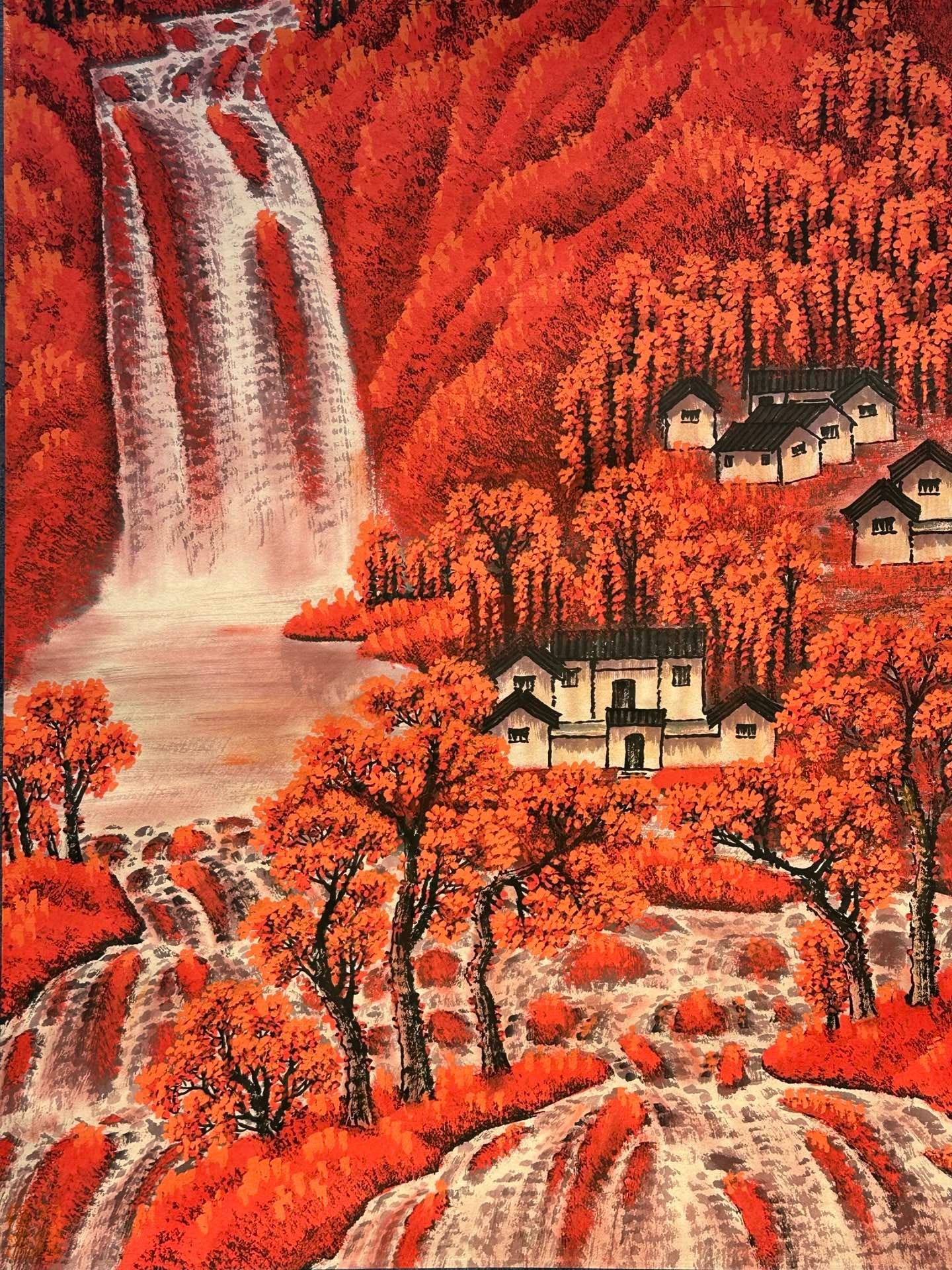 Chinese scroll painting Li Keran