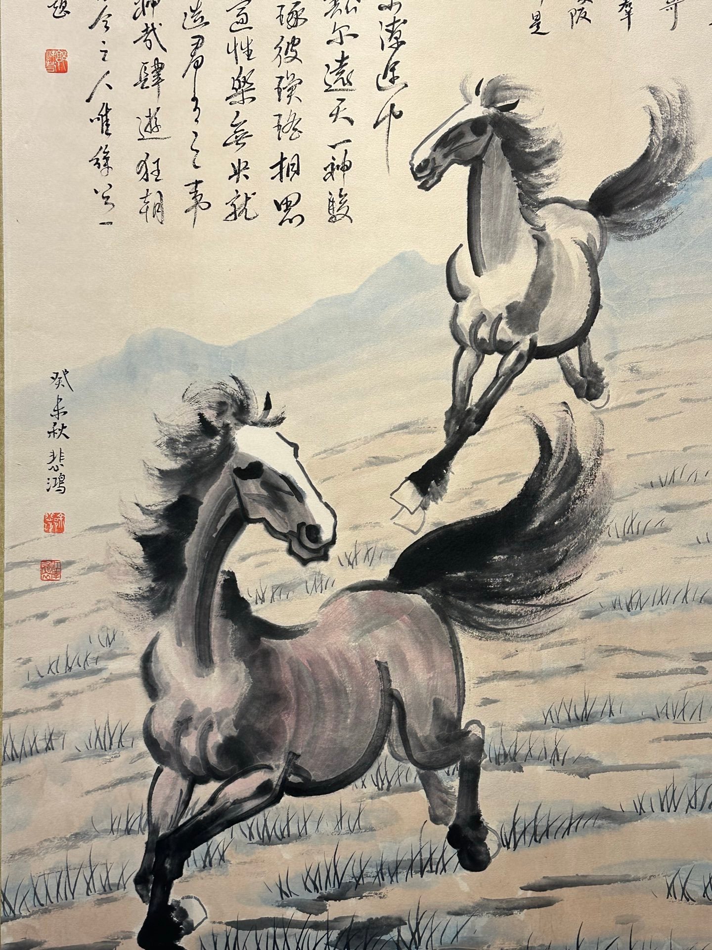 Chinese scroll painting Xu Beihong