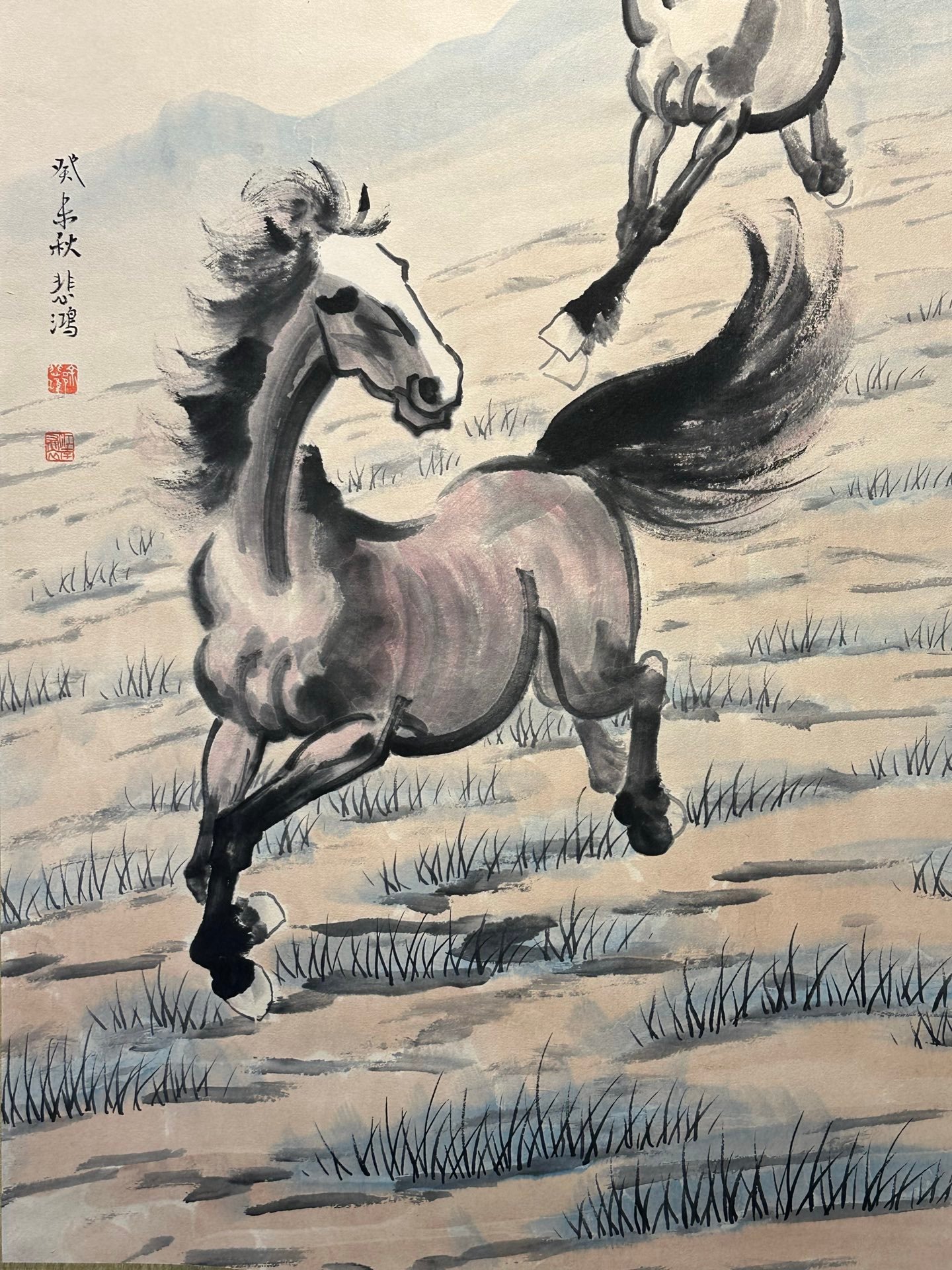 Chinese scroll painting Xu Beihong