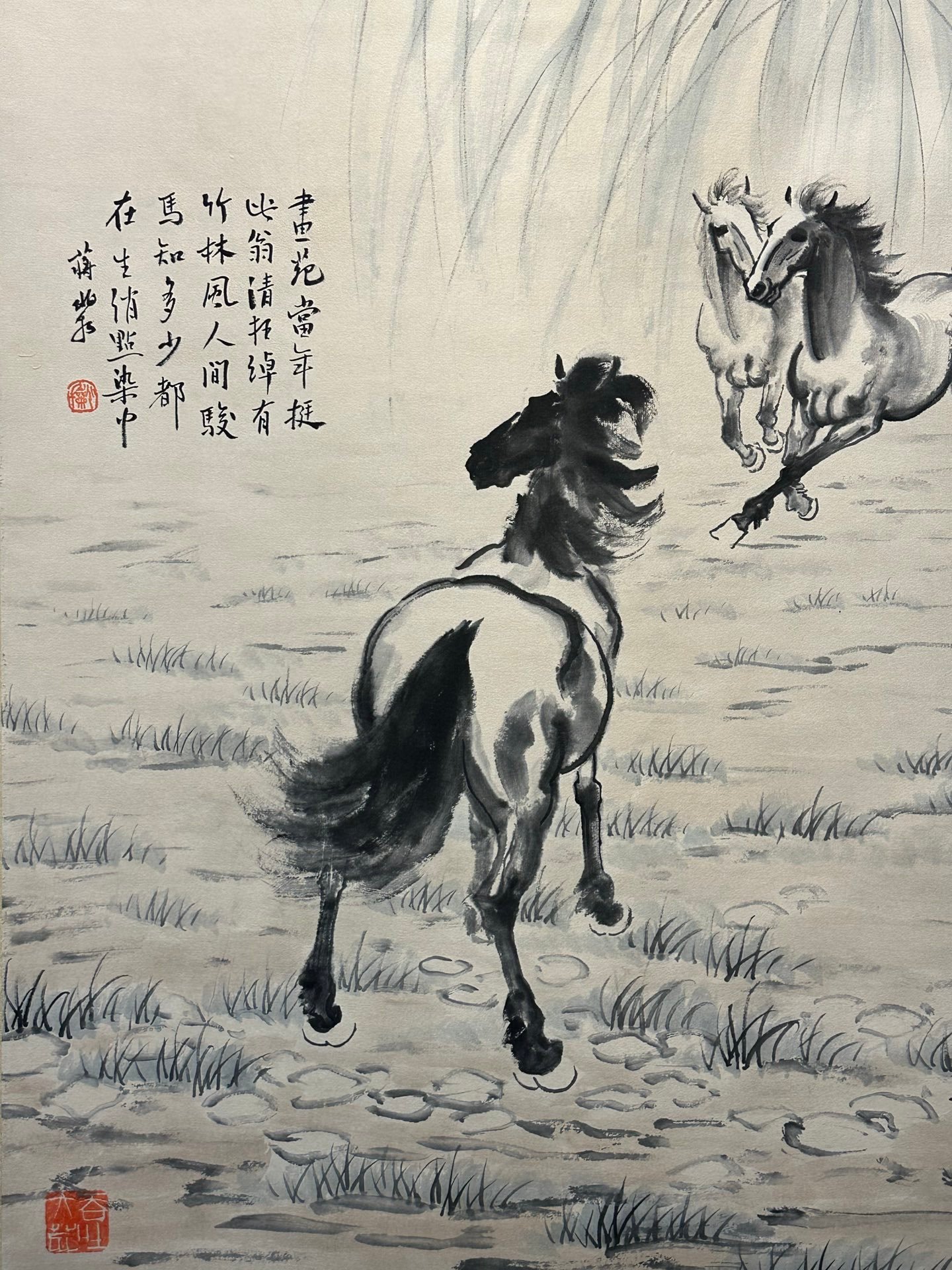 Chinese scroll painting Xu Beihong