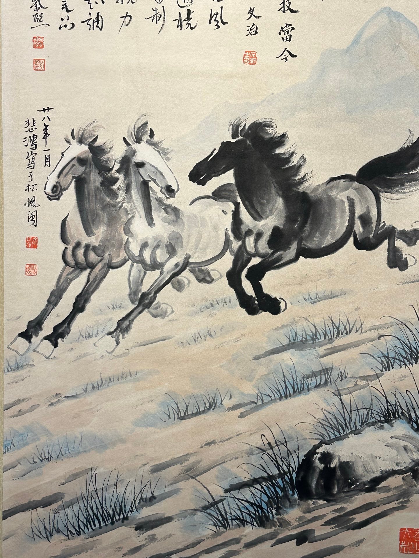 Chinese scroll painting Xu Beihong