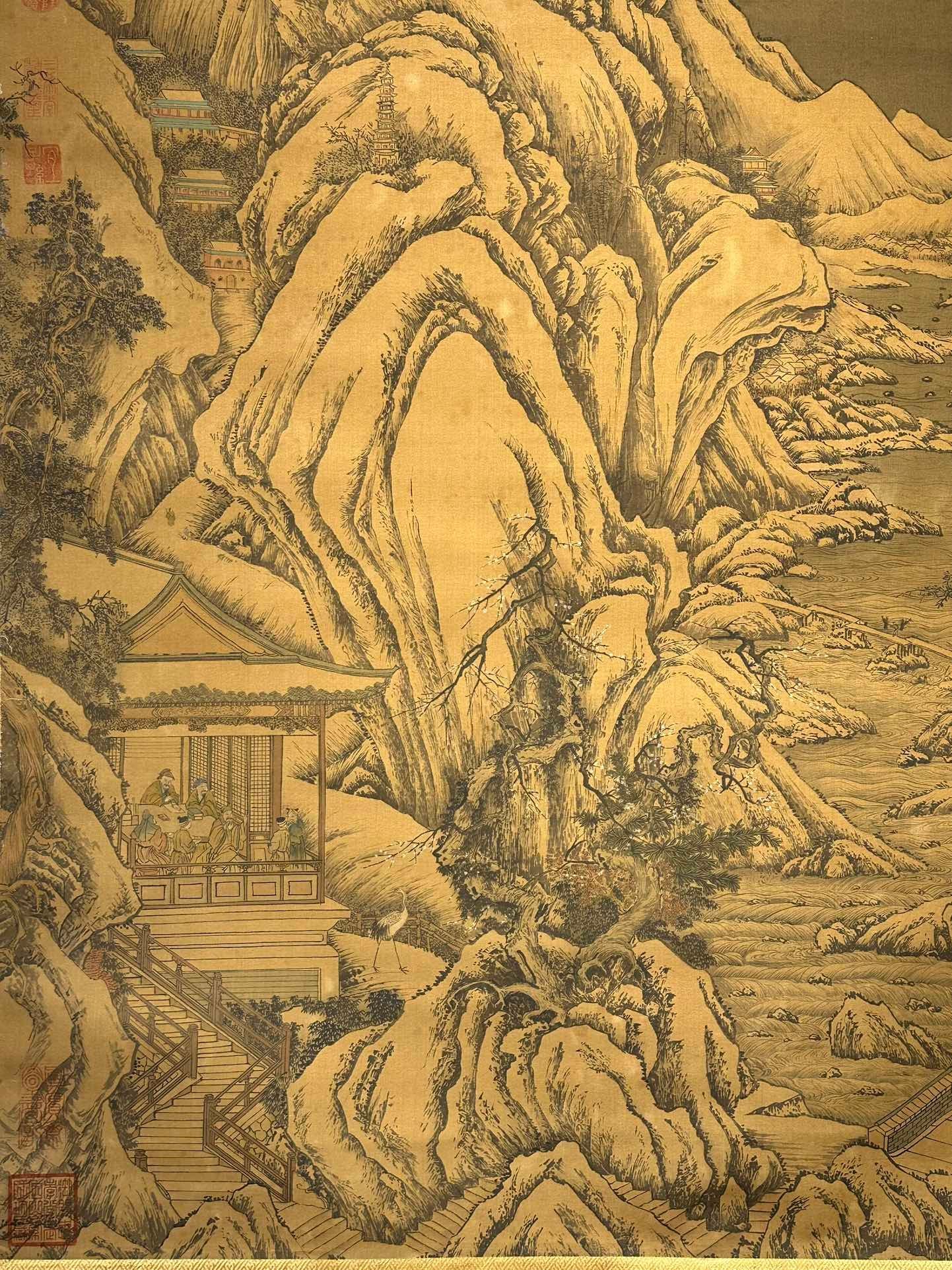 Chinese scroll painting Wang Wei