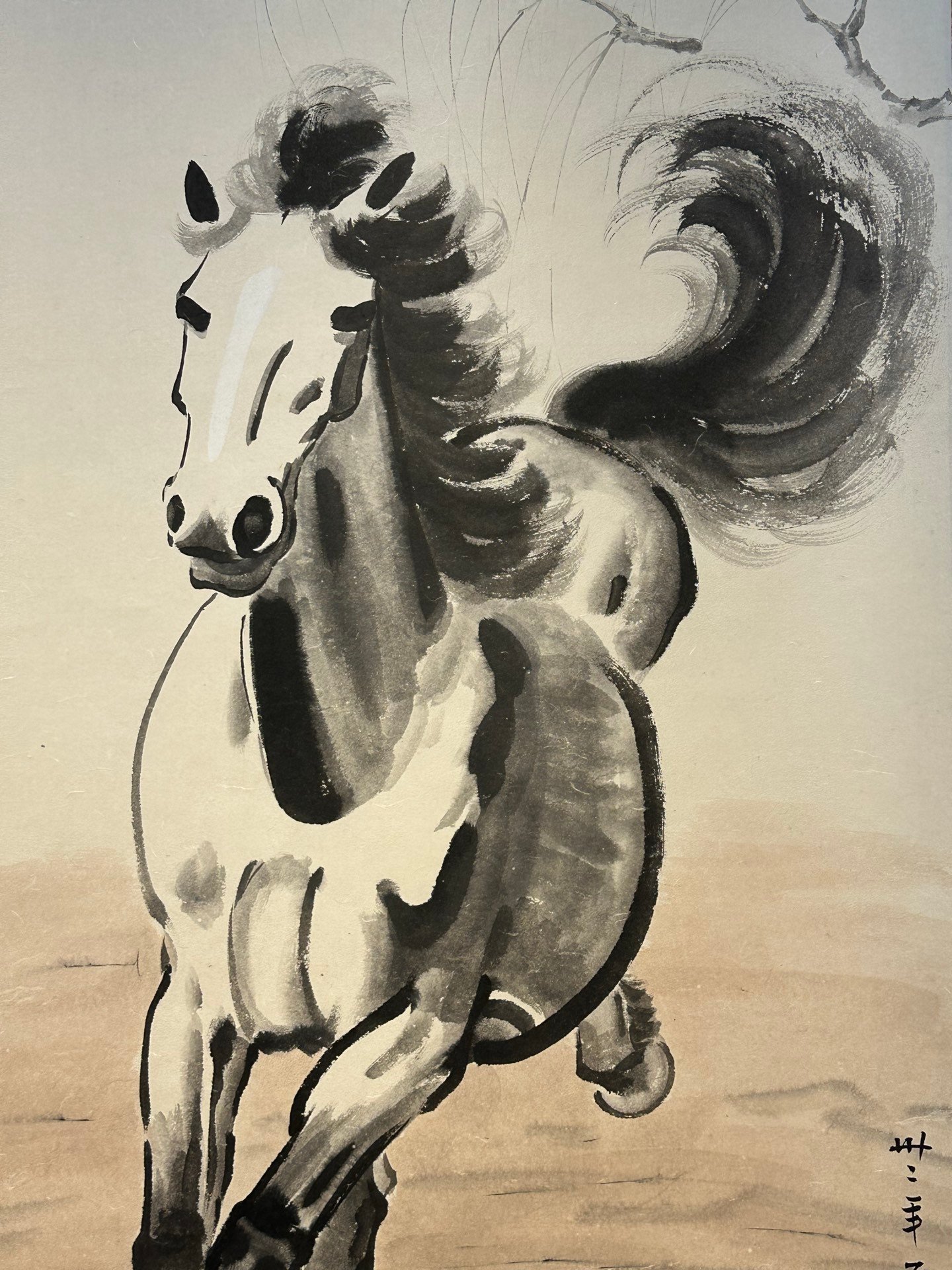 Chinese scroll painting Xu Beihong