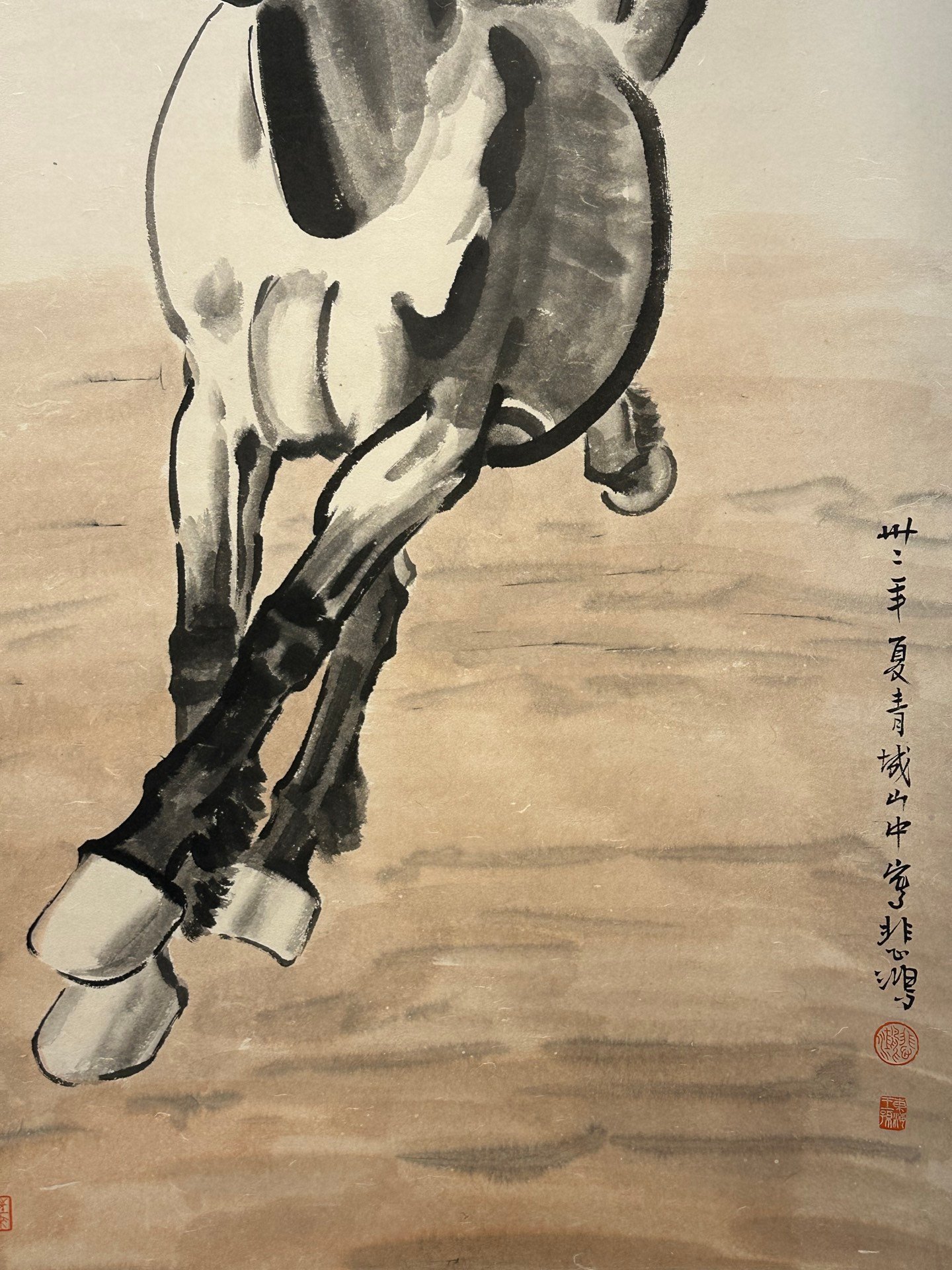 Chinese scroll painting Xu Beihong