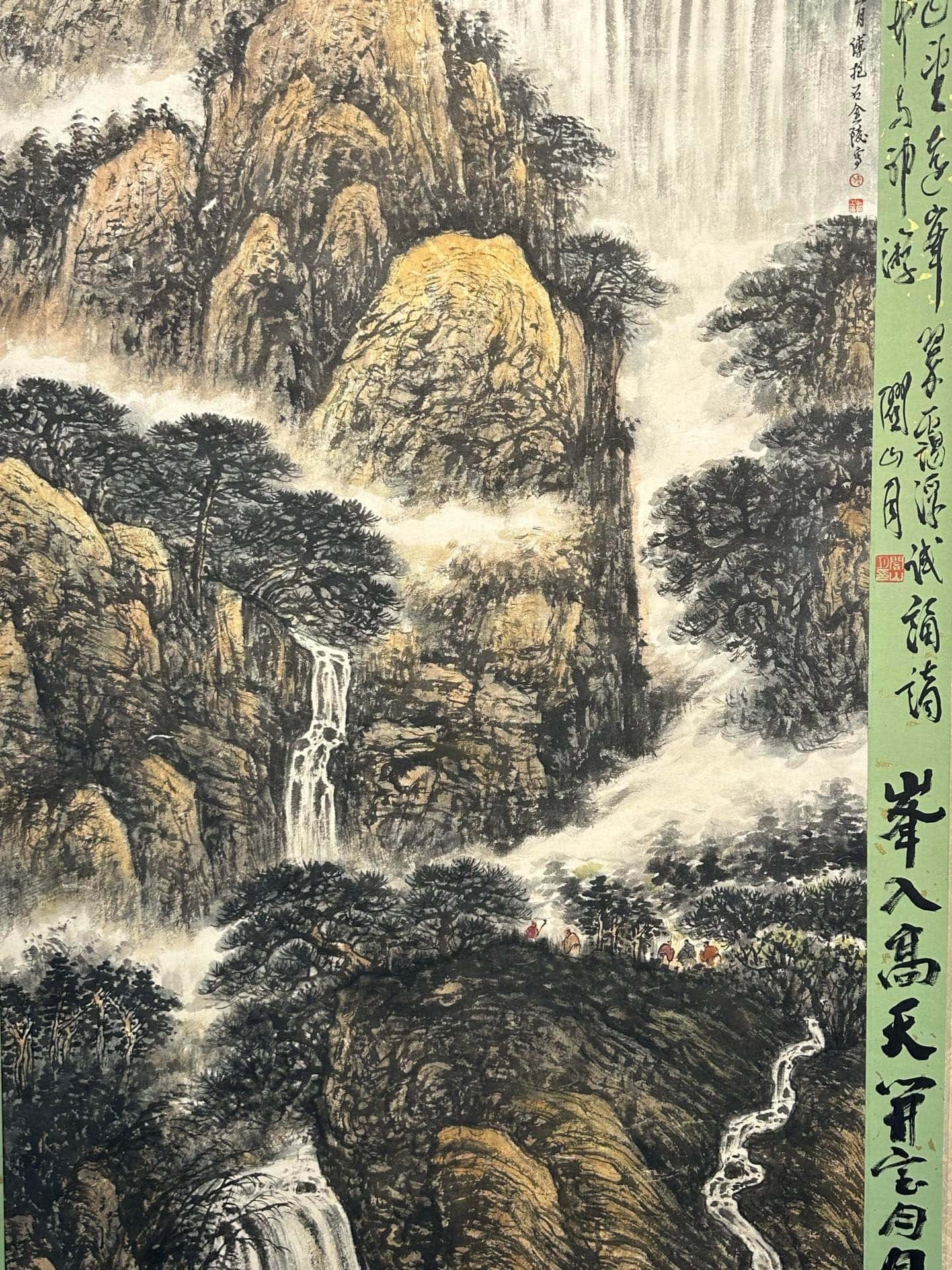 Chinese scroll painting Fu Baoshi