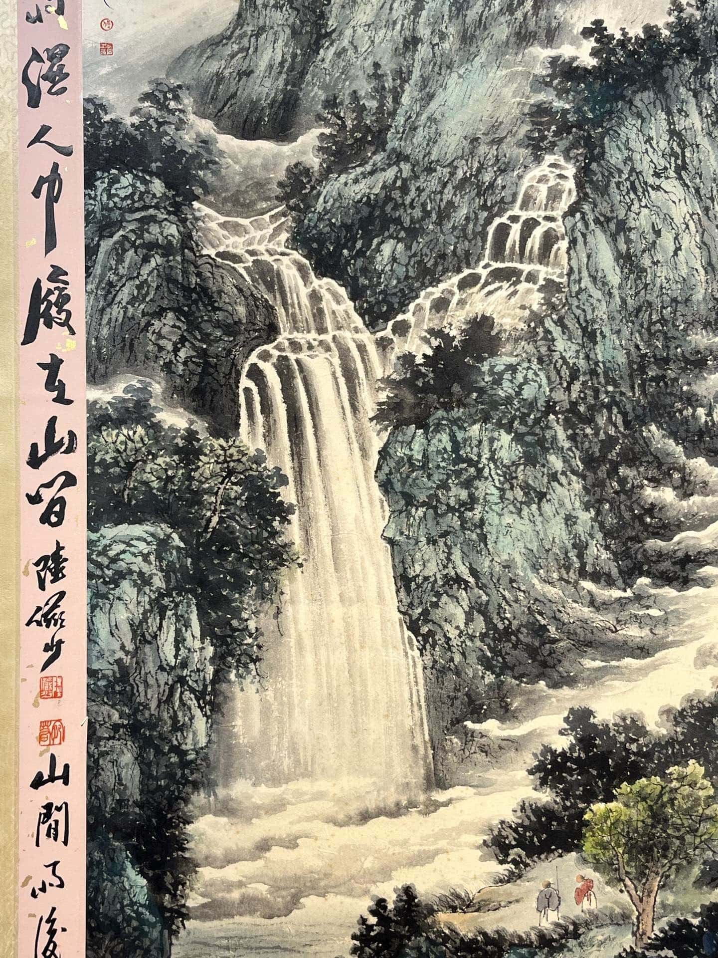 Chinese scroll painting Fu Baoshi