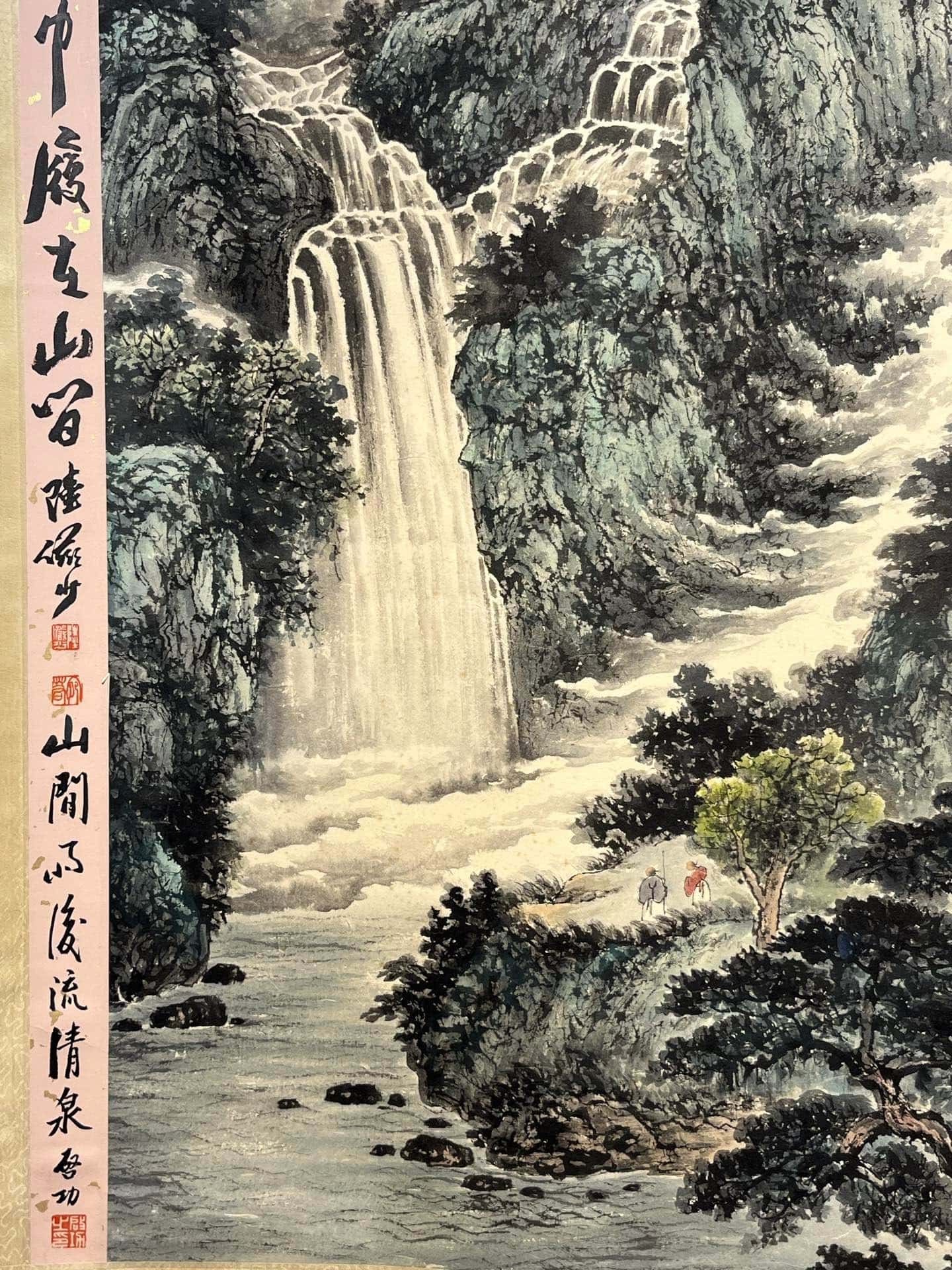 Chinese scroll painting Fu Baoshi