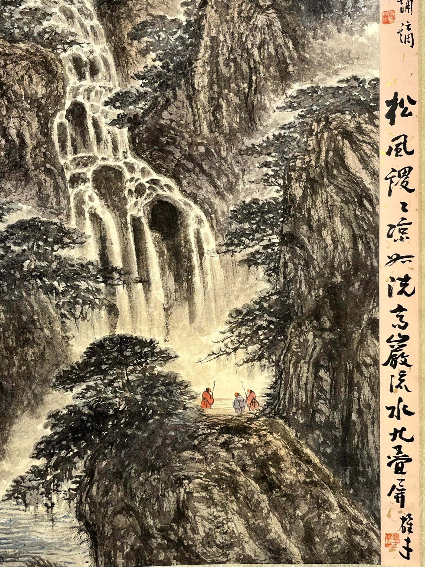 Chinese scroll painting Fu Baoshi