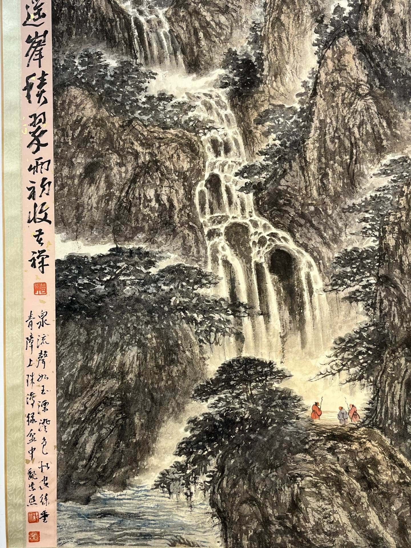 Chinese scroll painting Fu Baoshi