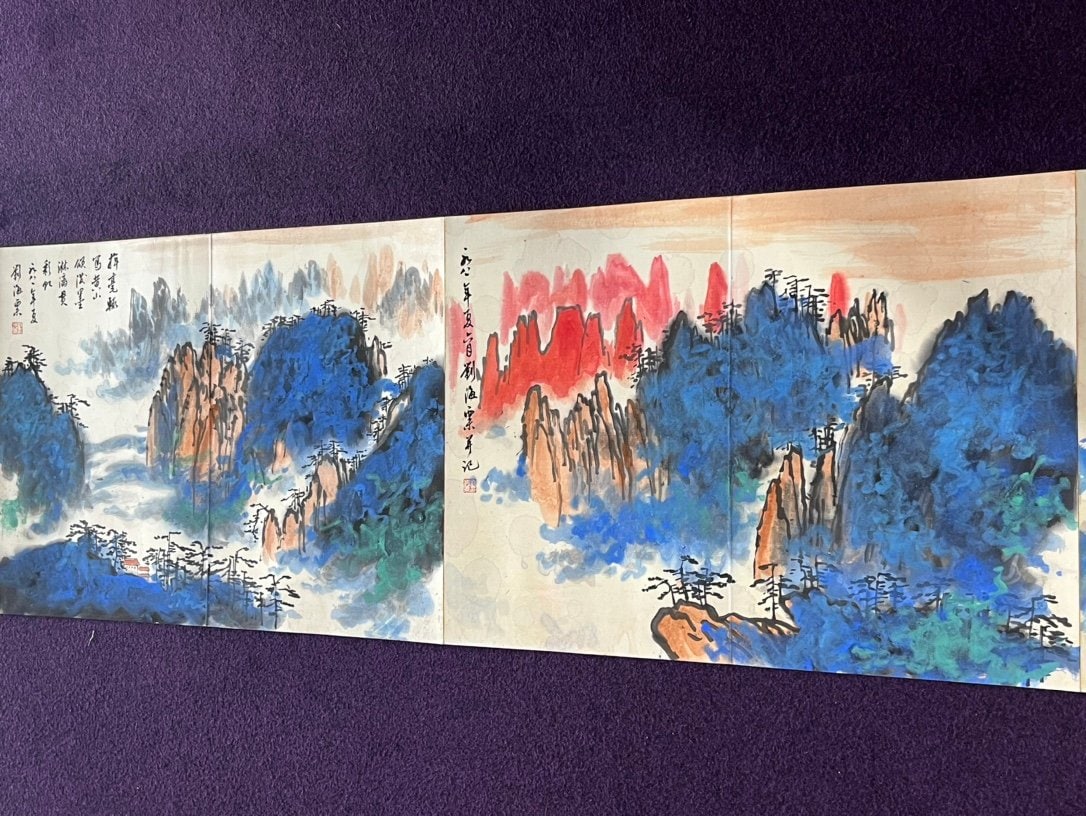 Chinese scroll painting Liu Haisu