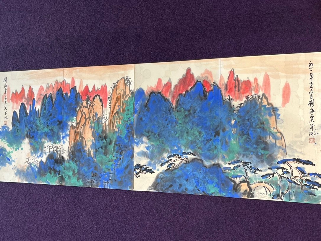 Chinese scroll painting Liu Haisu