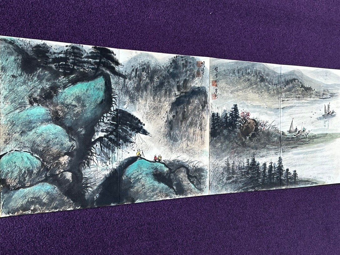 Chinese scroll painting Liu Haisu