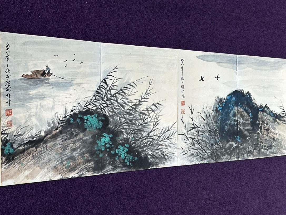 Chinese scroll painting Liu Haisu