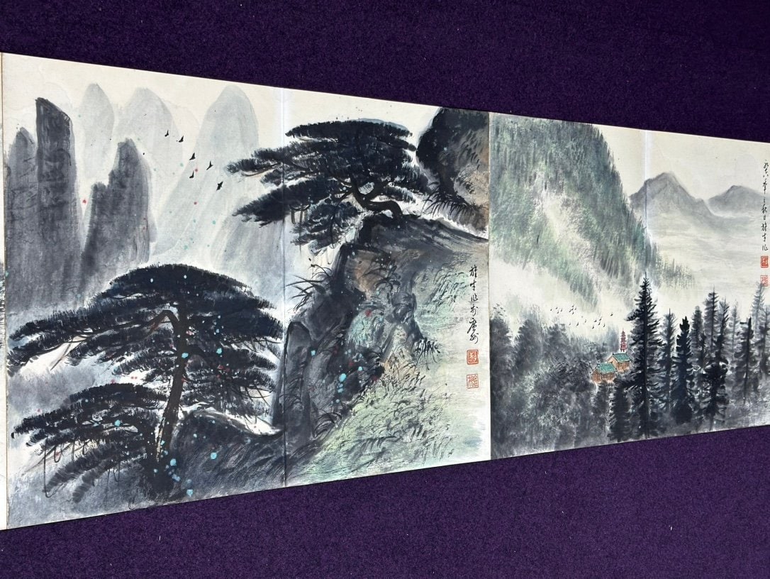 Chinese scroll painting Liu Haisu