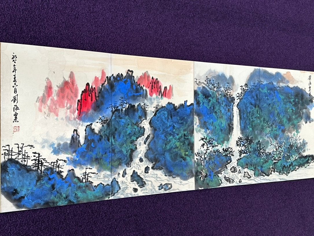 Chinese scroll painting Liu Haisu