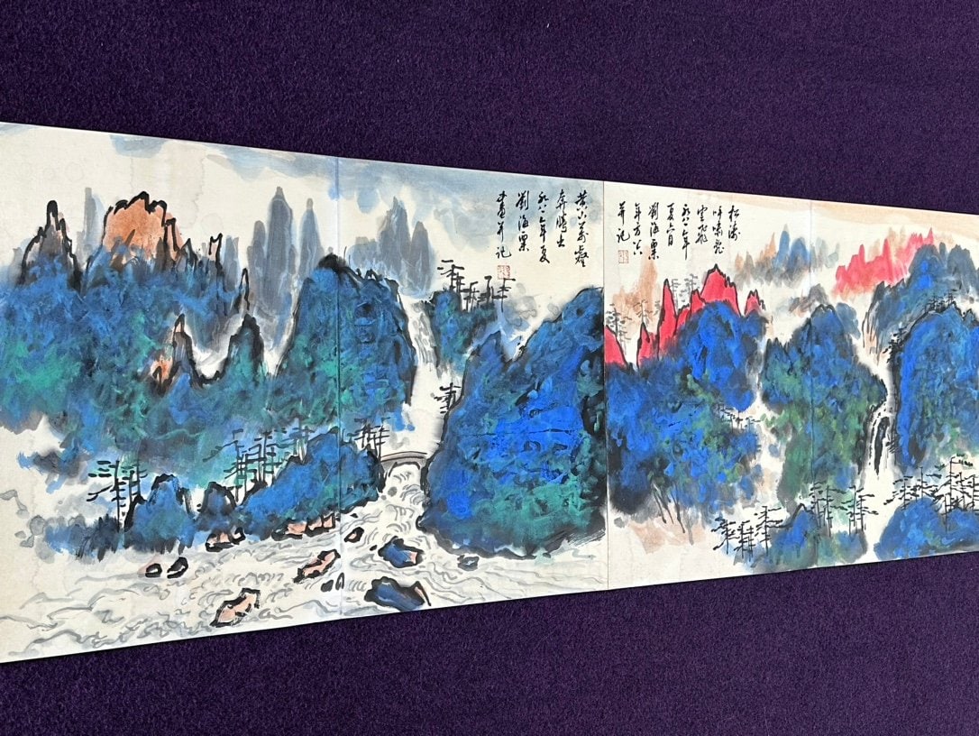 Chinese scroll painting Liu Haisu