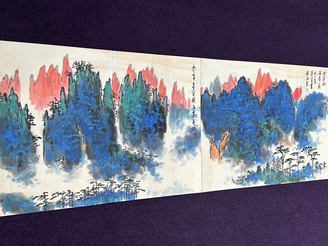 Chinese scroll painting Liu Haisu